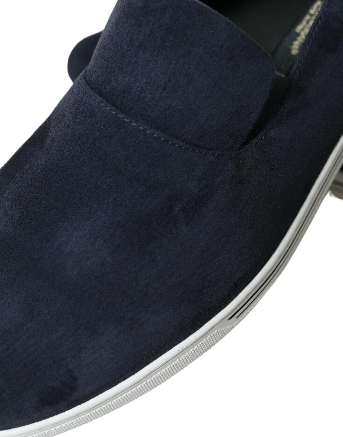 Dolce & Gabbana Blue Suede Caiman Loafers Saint Tropez Shoes blau