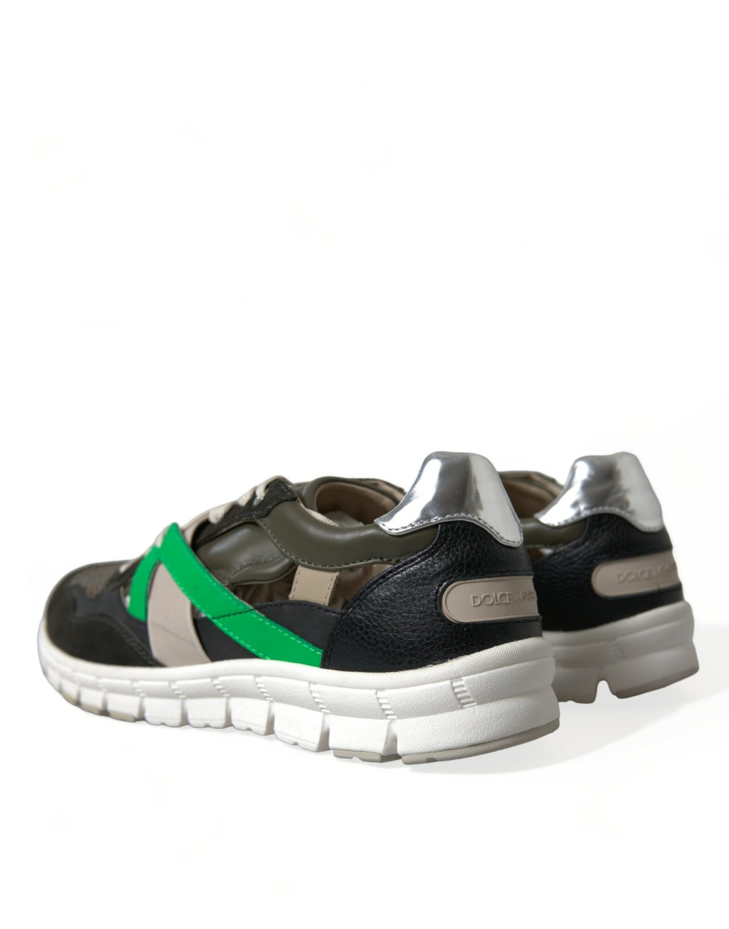Dolce & Gabbana Multicolor Leather Suede Low Top Sneakers Shoes Curated Luxury Accessories by Orvyn