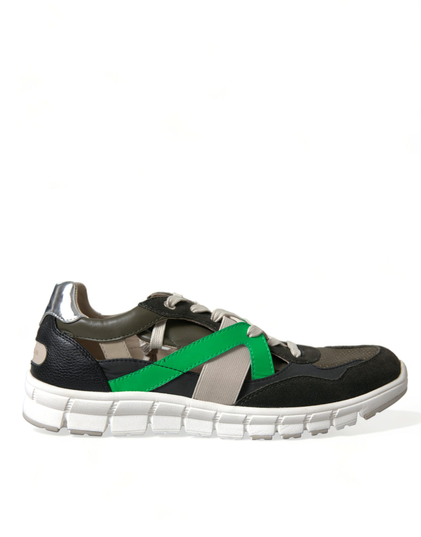 Dolce & Gabbana Multicolor Leather Suede Low Top Sneakers Shoes Curated Luxury Accessories by Orvyn