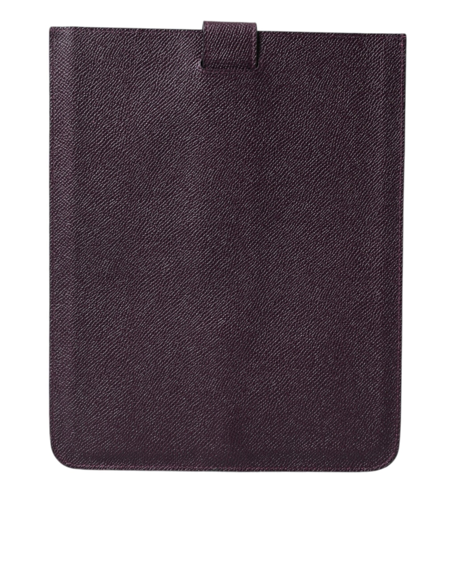 Dolce & Gabbana Dark Brown Leather Logo Plaque Cover Sleeve Tablet Case Curated Luxury Accessories by Orvyn