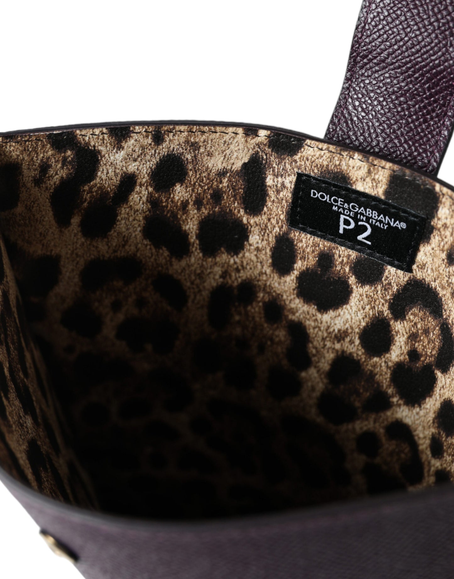 Dolce & Gabbana Dark Brown Leather Logo Plaque Cover Sleeve Tablet Case Curated Luxury Accessories by Orvyn