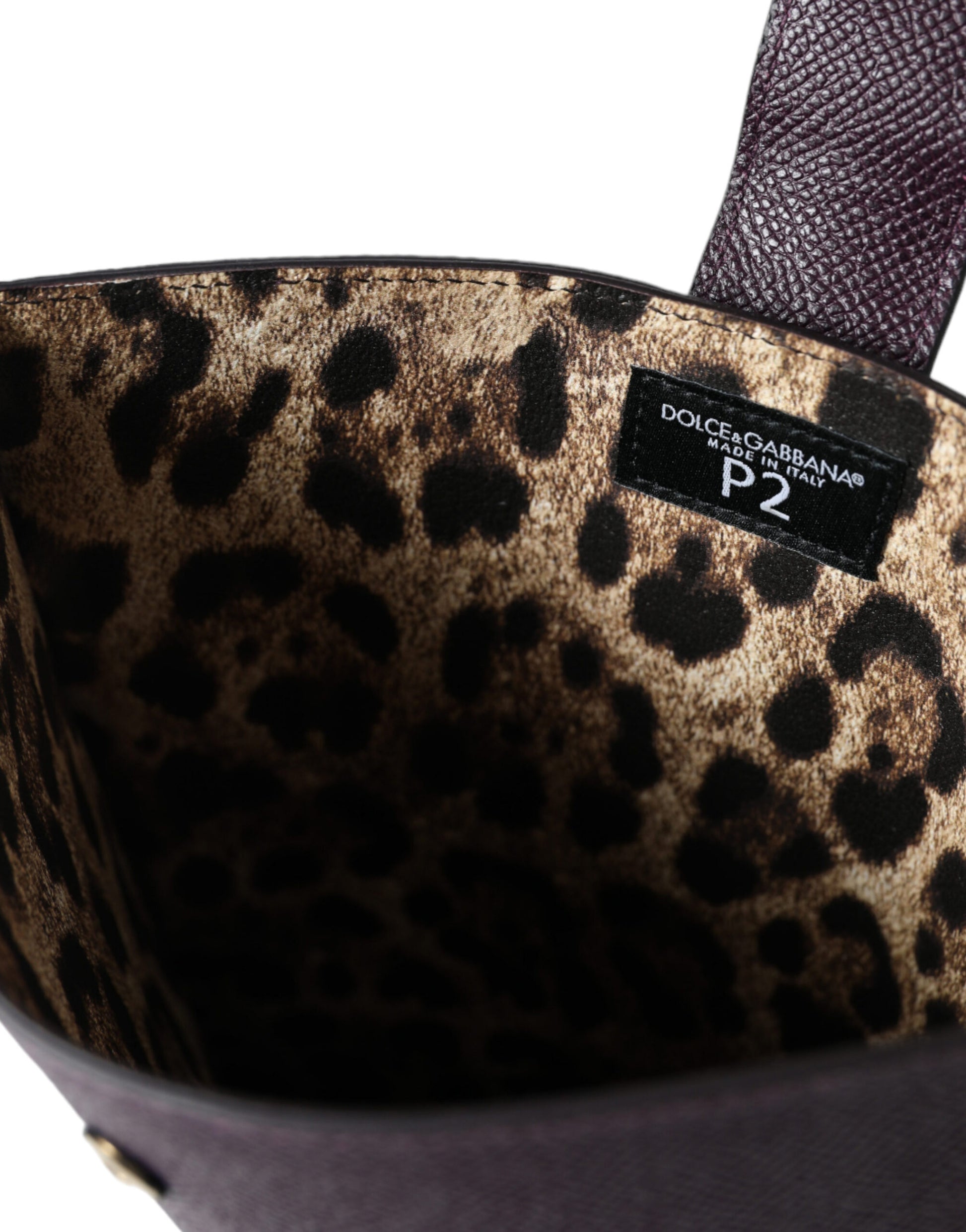 Dolce & Gabbana Dark Brown Leather Logo Plaque Cover Sleeve Tablet Case Curated Luxury Accessories by Orvyn
