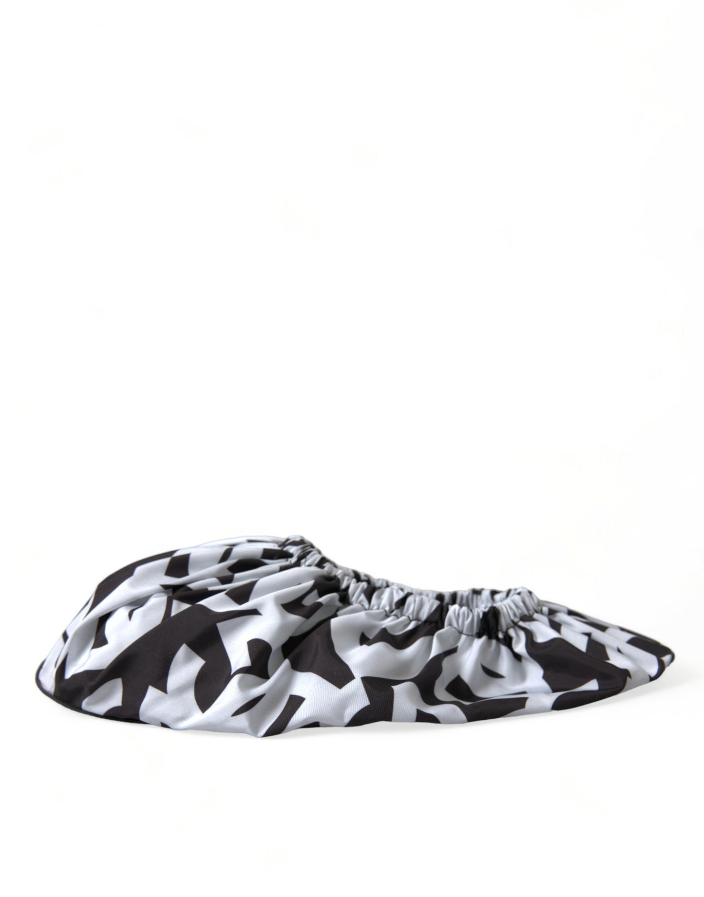 Dolce & Gabbana White Logo Print Nylon Slip On Flats Shoes Curated Luxury Accessories by Orvyn