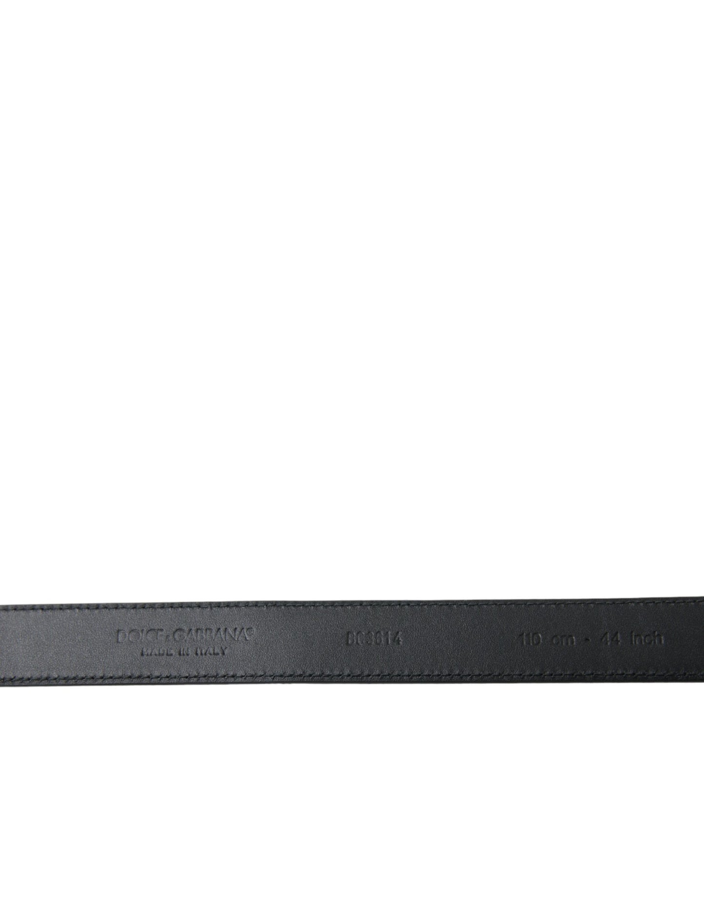 Dolce & Gabbana Black Goat Leather Antique Metal Buckle Belt Curated Luxury Accessories by Orvyn