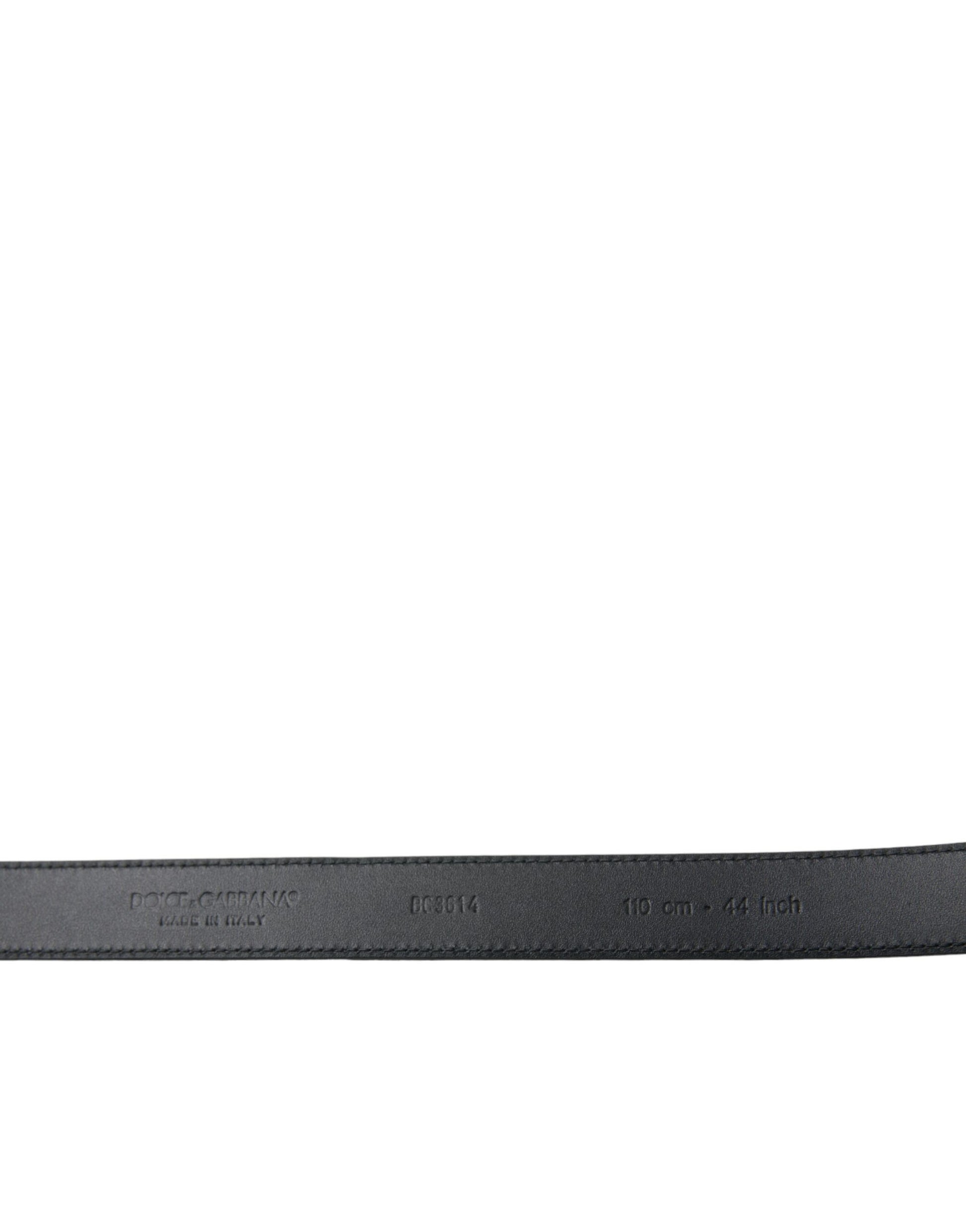 Dolce & Gabbana Black Suede Leather Gold Metal Buckle Belt Curated Luxury Accessories by Orvyn