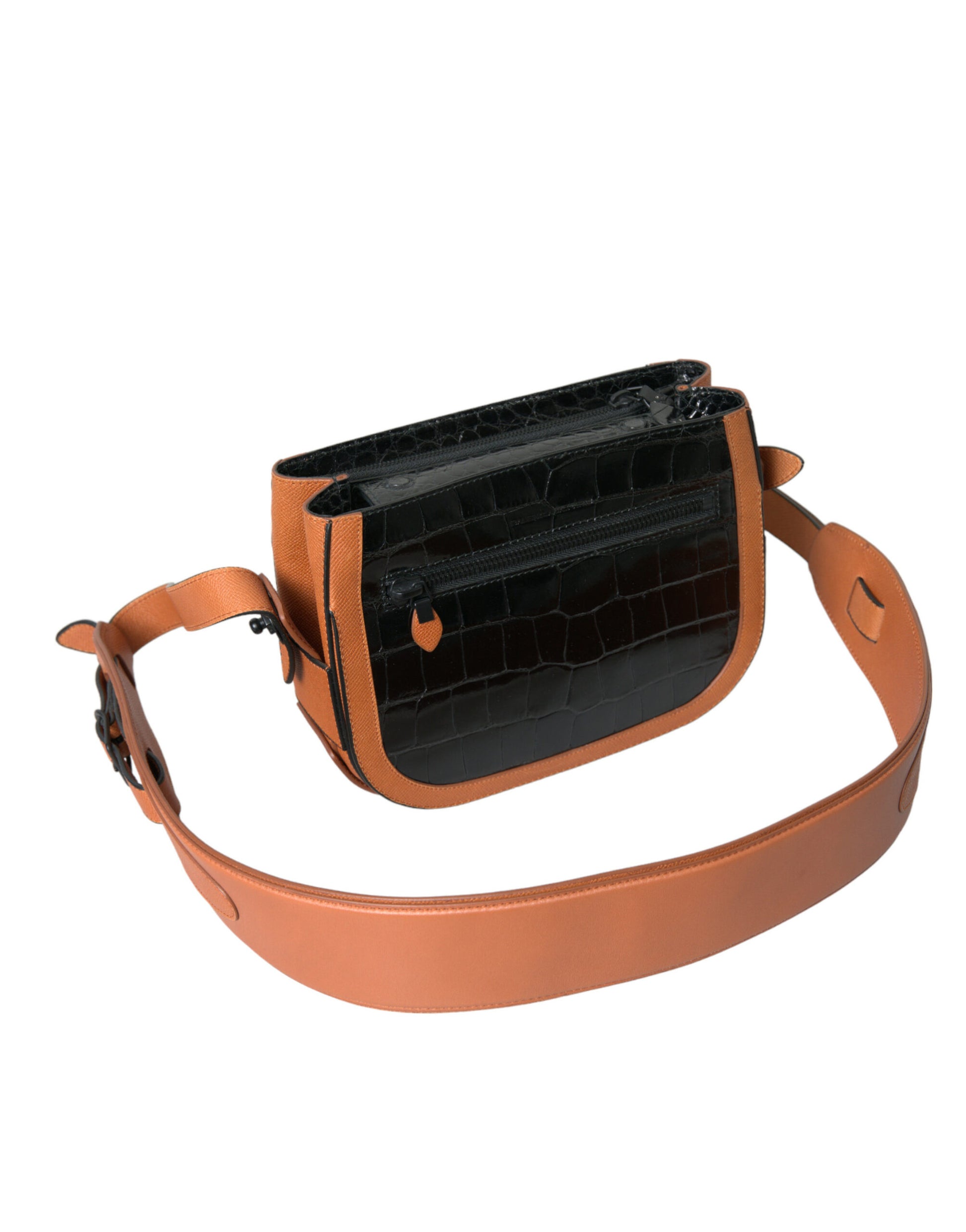 Balenciaga Black Brown Exotic Skin Leather Shoulder Camera Purse Bag Curated Luxury Accessories by Orvyn