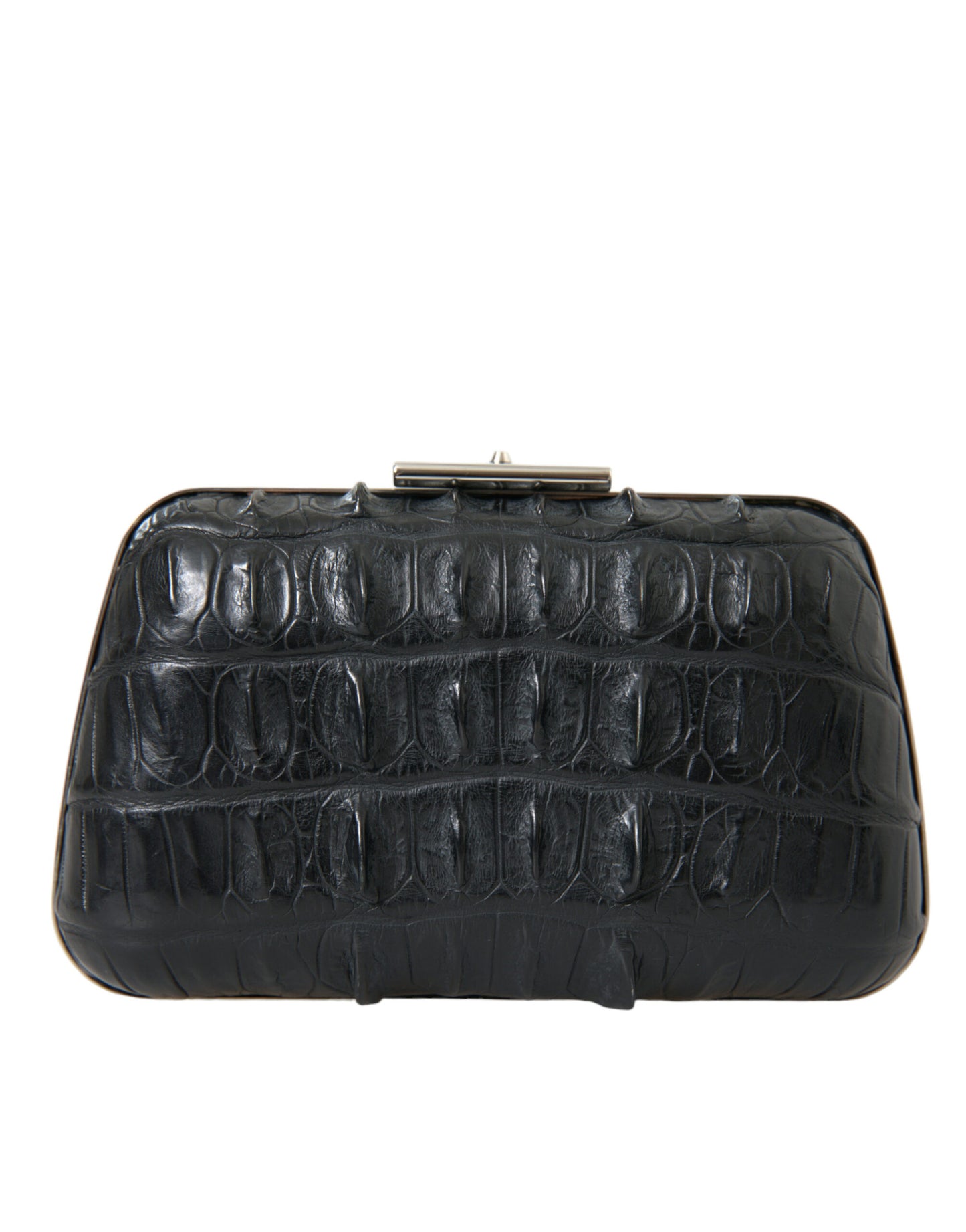 Balenciaga Black Exotic Skin Leather Shoulder Crossbody Box Clutch Bag Curated Luxury Accessories by Orvyn