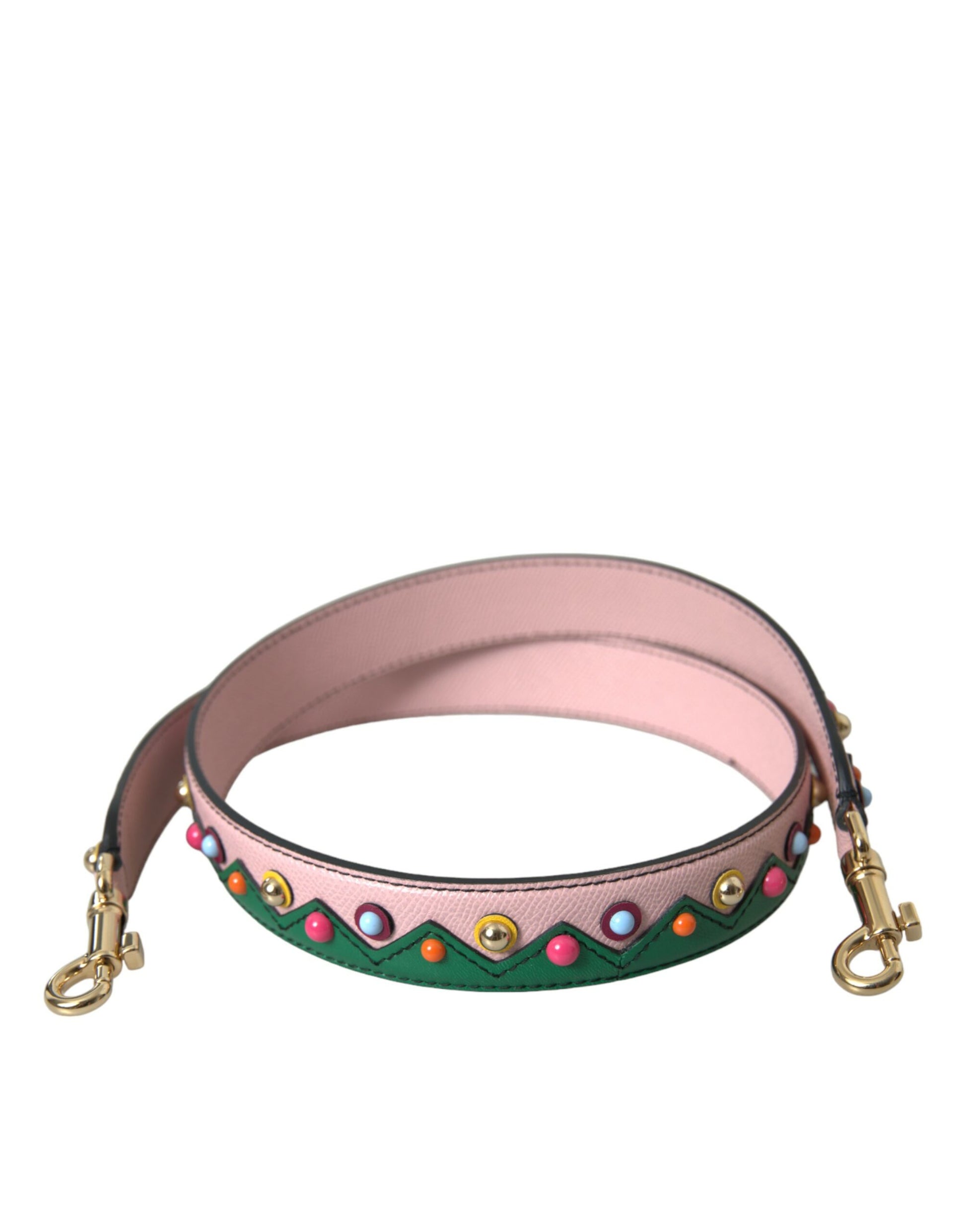 Dolce & Gabbana Pink Leather Handbag Accessory Shoulder Strap Curated Luxury Accessories by Orvyn