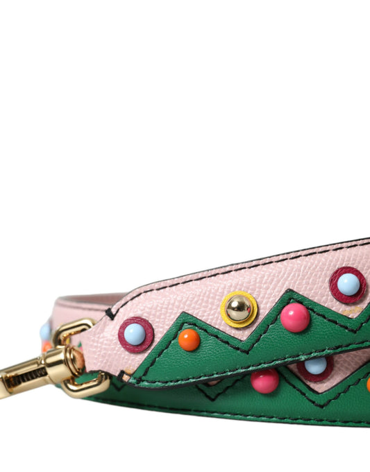 Dolce & Gabbana Pink Leather Handbag Accessory Shoulder Strap Curated Luxury Accessories by Orvyn