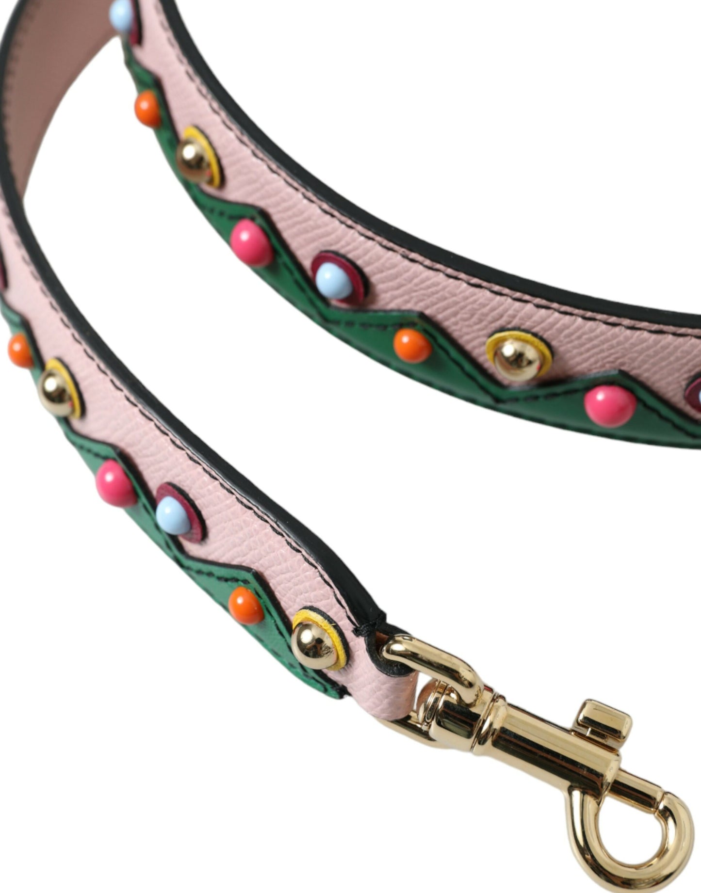 Dolce & Gabbana Pink Leather Handbag Accessory Shoulder Strap Curated Luxury Accessories by Orvyn