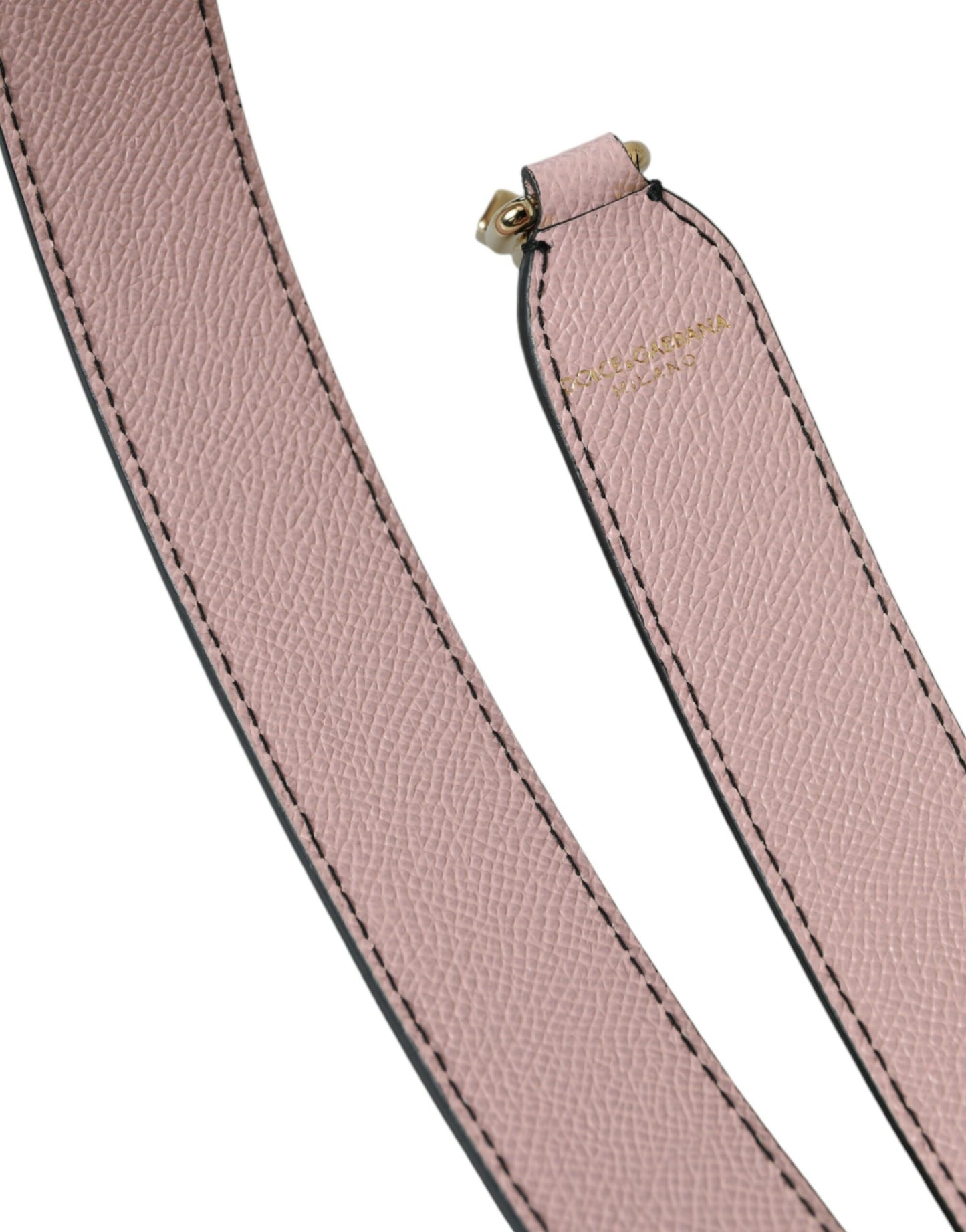 Dolce & Gabbana Pink Leather Handbag Accessory Shoulder Strap Curated Luxury Accessories by Orvyn