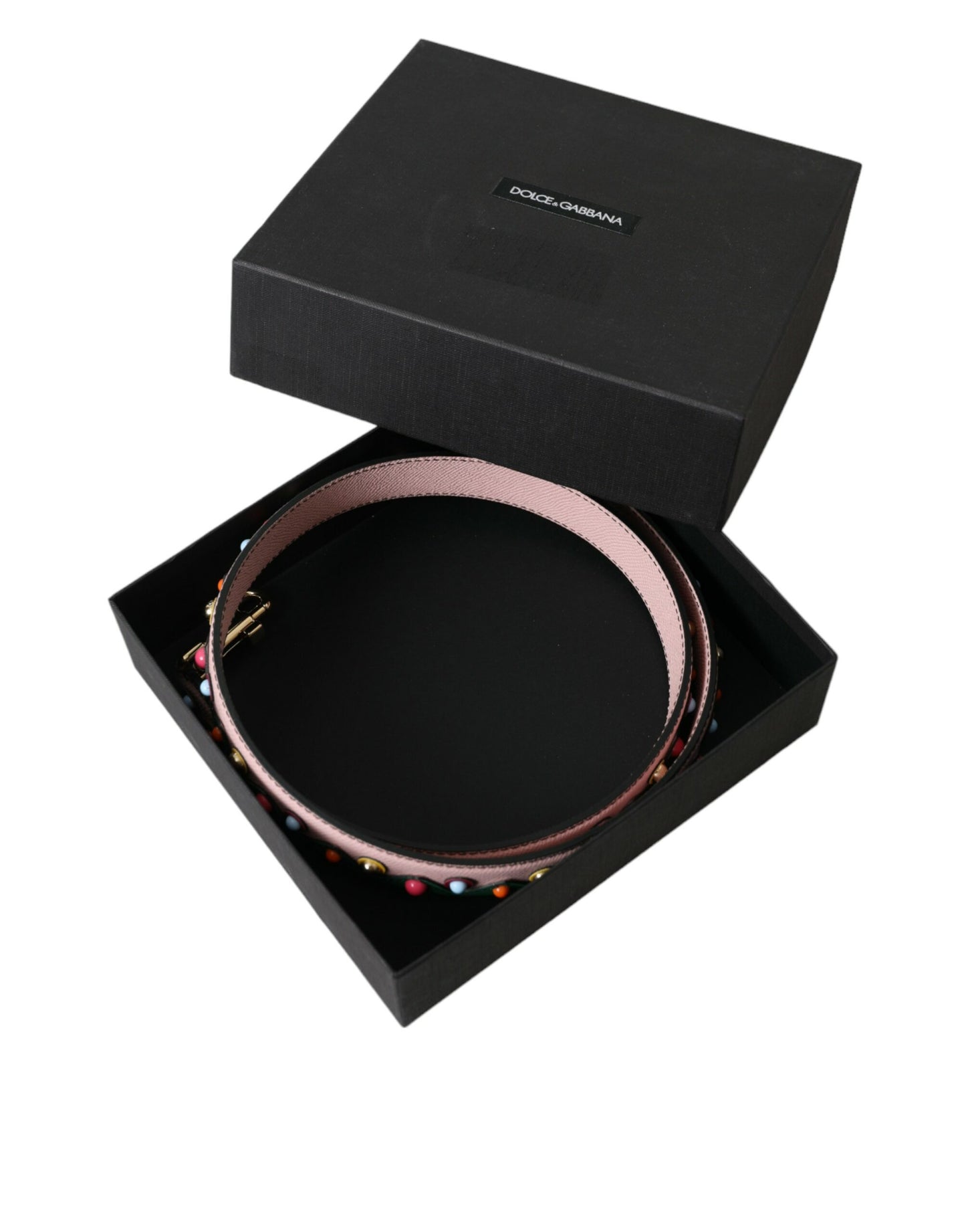 Dolce & Gabbana Pink Leather Handbag Accessory Shoulder Strap Curated Luxury Accessories by Orvyn