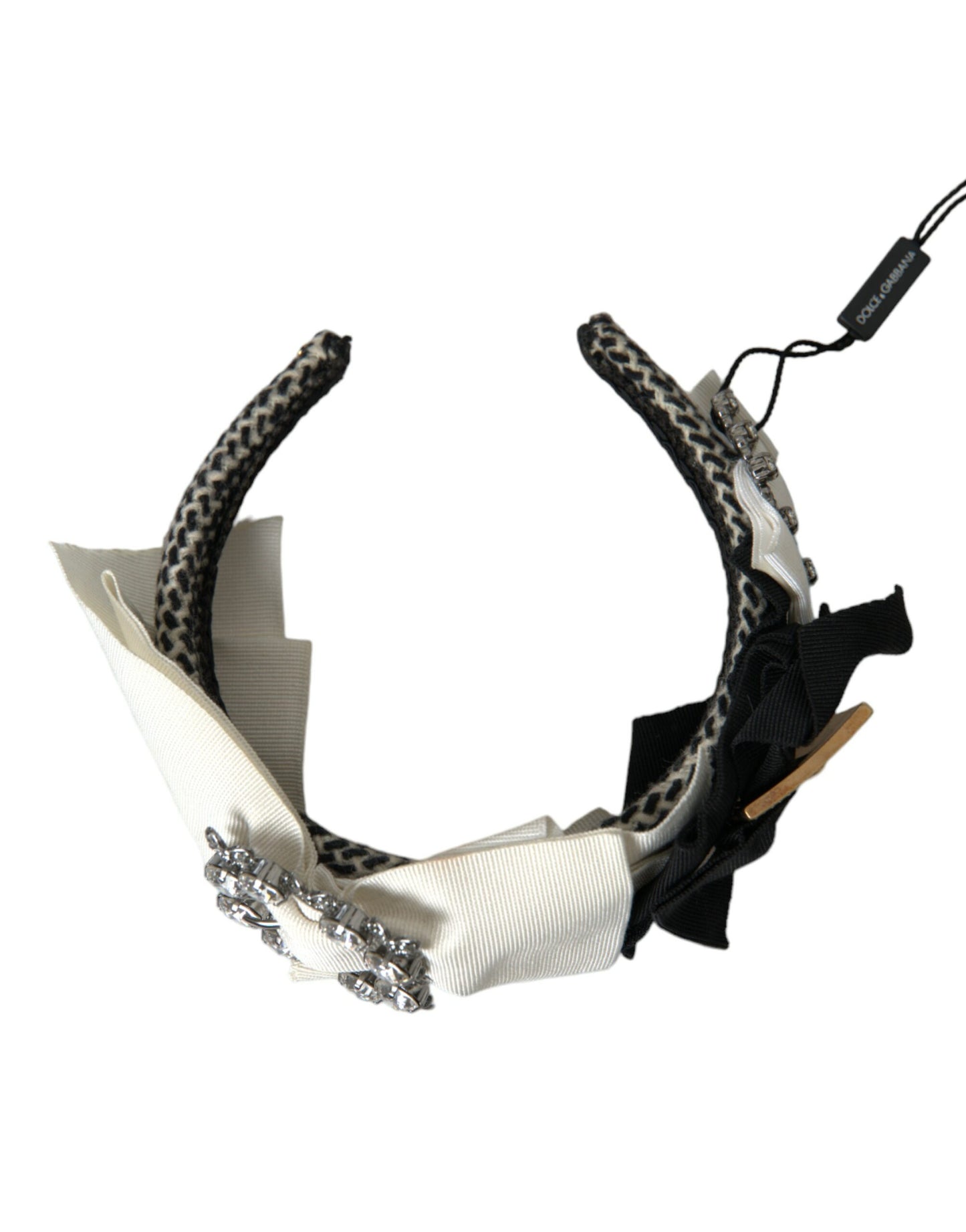 Dolce & Gabbana Multicolor Crystal Embellished Women Headband Diadem Curated Luxury Accessories by Orvyn