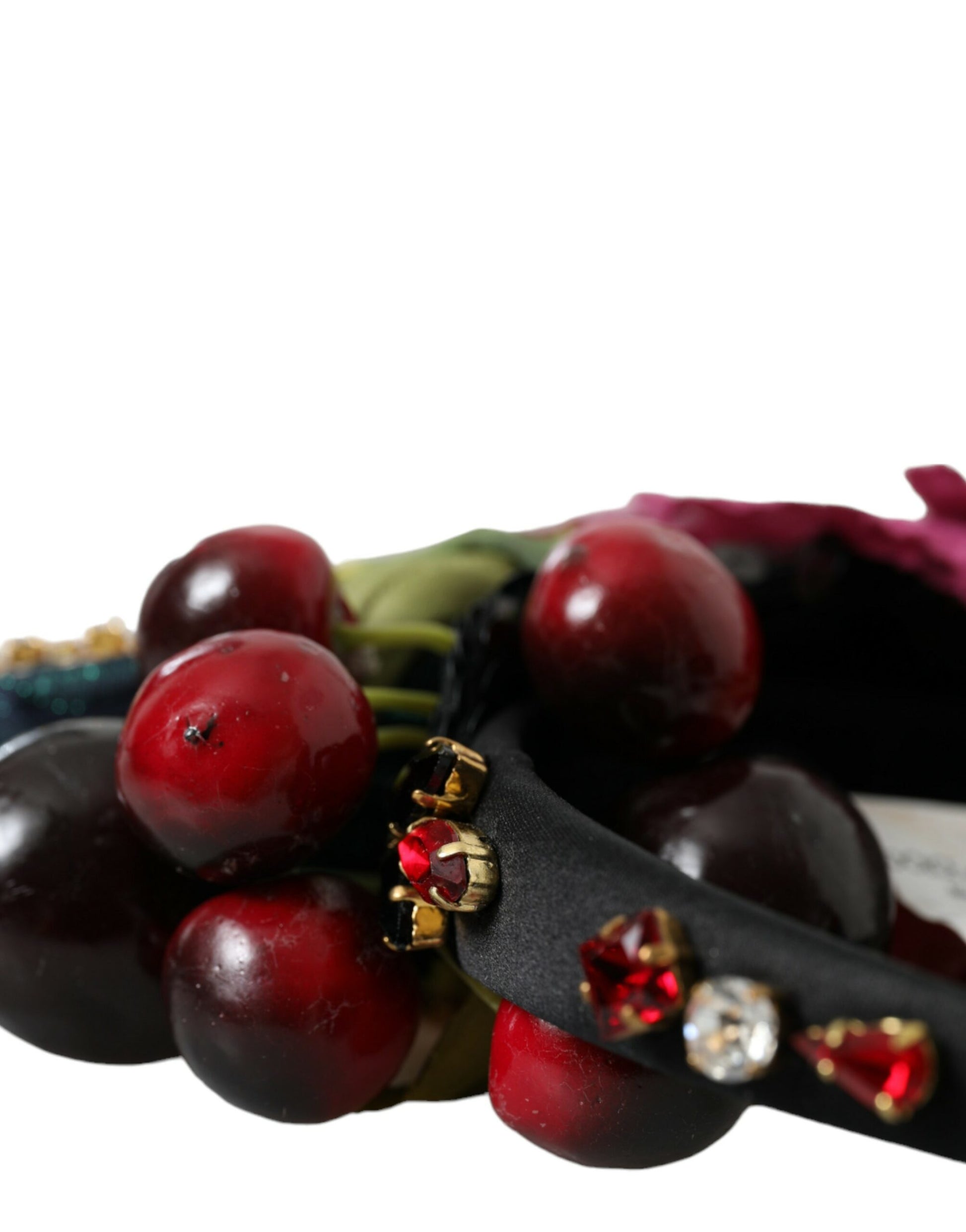 Dolce & Gabbana Red Watermelon Cherry Crystal Hairband Statement Diadem Curated Luxury Accessories by Orvyn