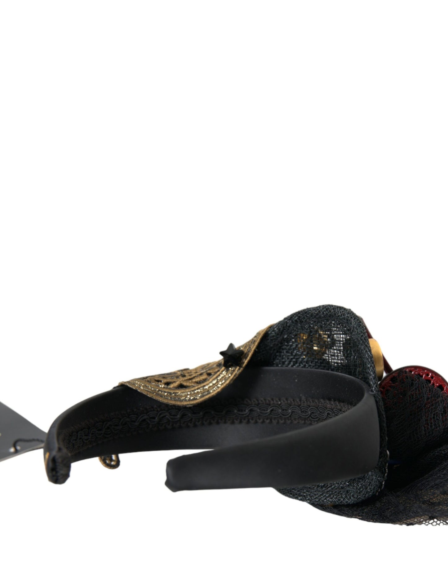 Dolce & Gabbana Multicolor Missile Rocket Crystal Stars Headband Diadem Curated Luxury Accessories by Orvyn