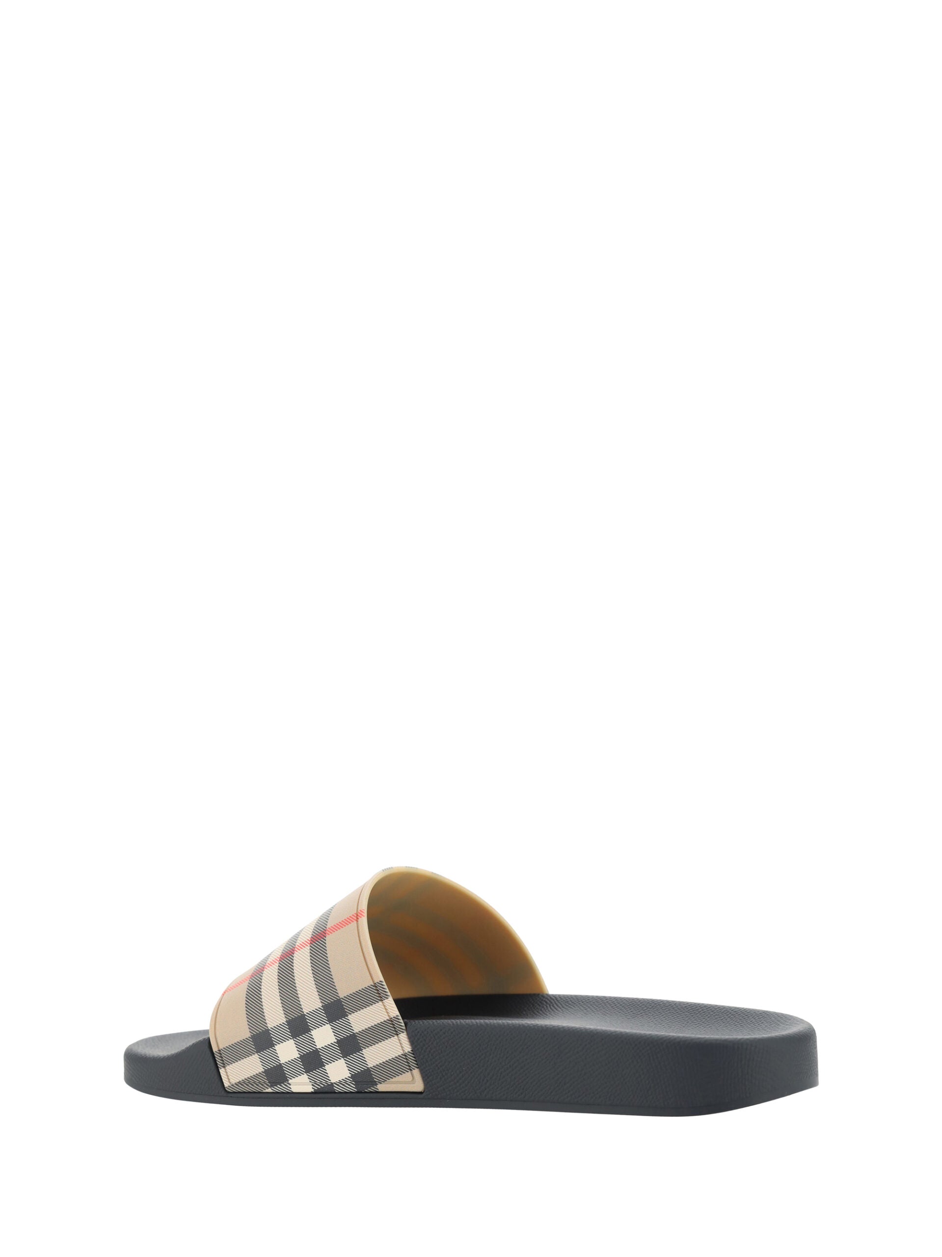 Burberry Brown Rubber Slides Sandals Curated Luxury Accessories by Orvyn