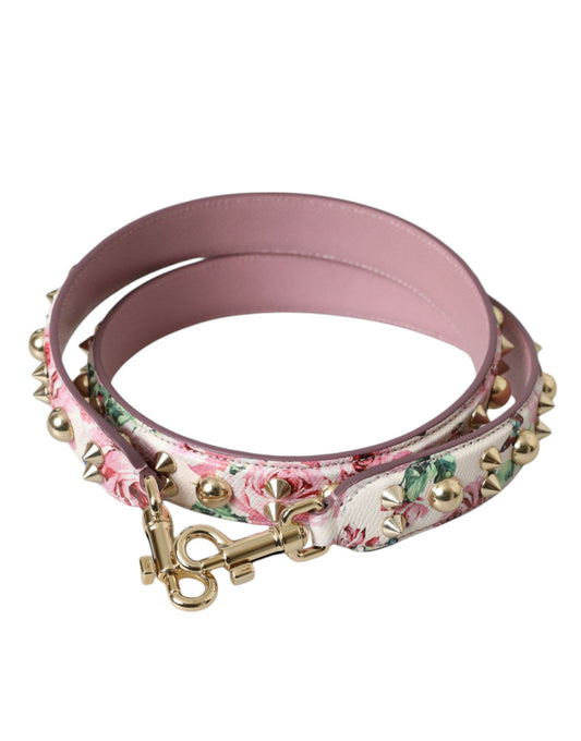 Dolce & Gabbana Pink Floral Handbag Accessory Shoulder Strap Curated Luxury Accessories by Orvyn