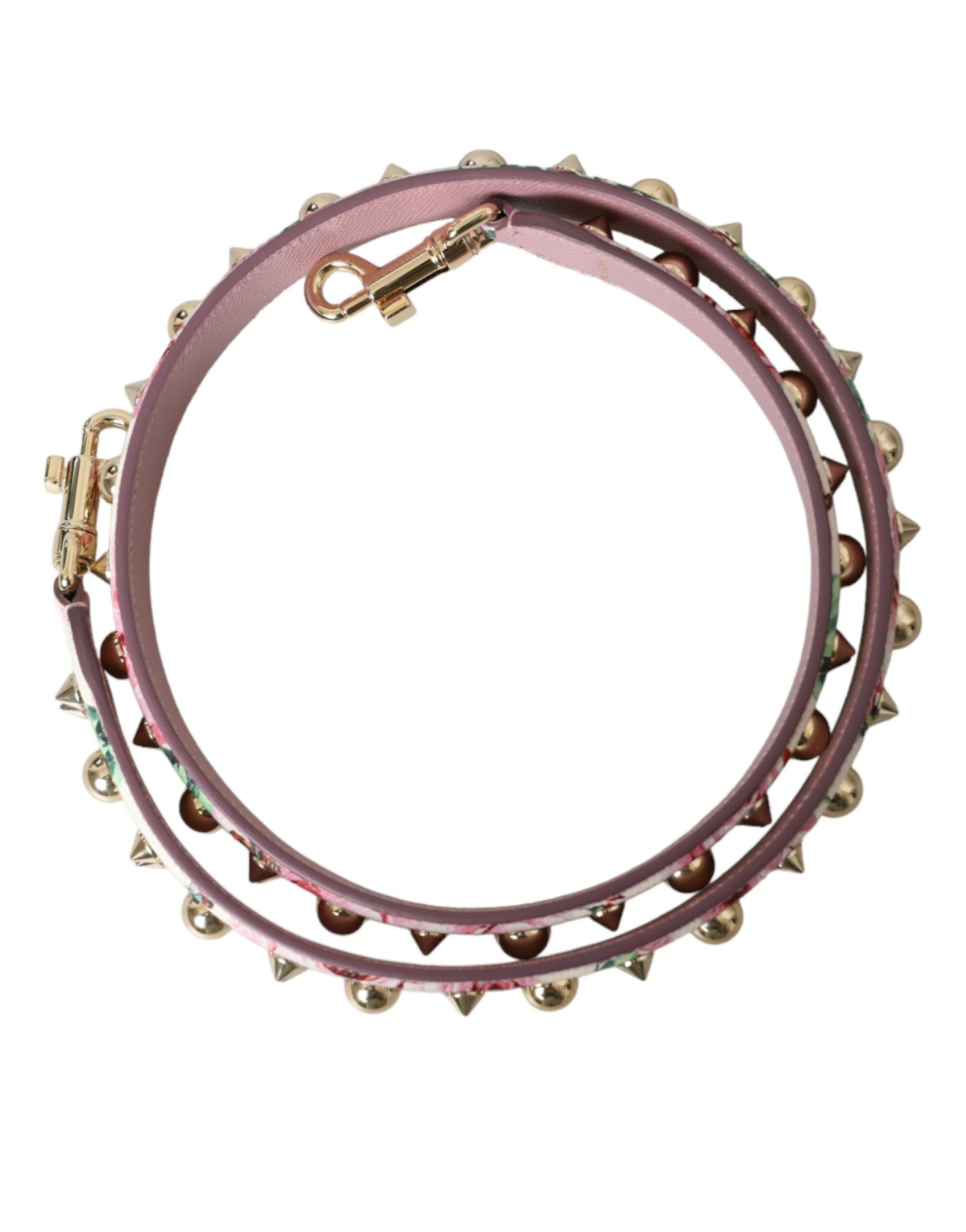 Dolce & Gabbana Pink Floral Handbag Accessory Shoulder Strap Curated Luxury Accessories by Orvyn