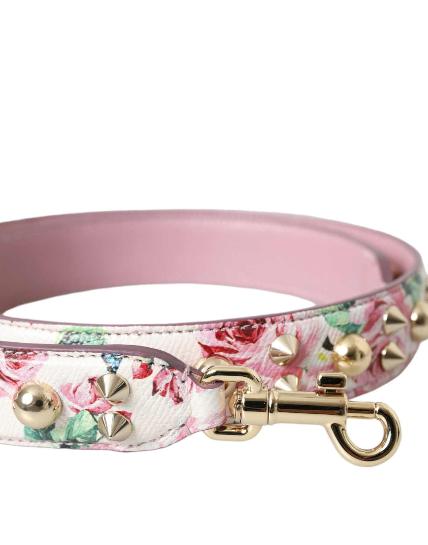 Dolce & Gabbana Pink Floral Handbag Accessory Shoulder Strap Curated Luxury Accessories by Orvyn
