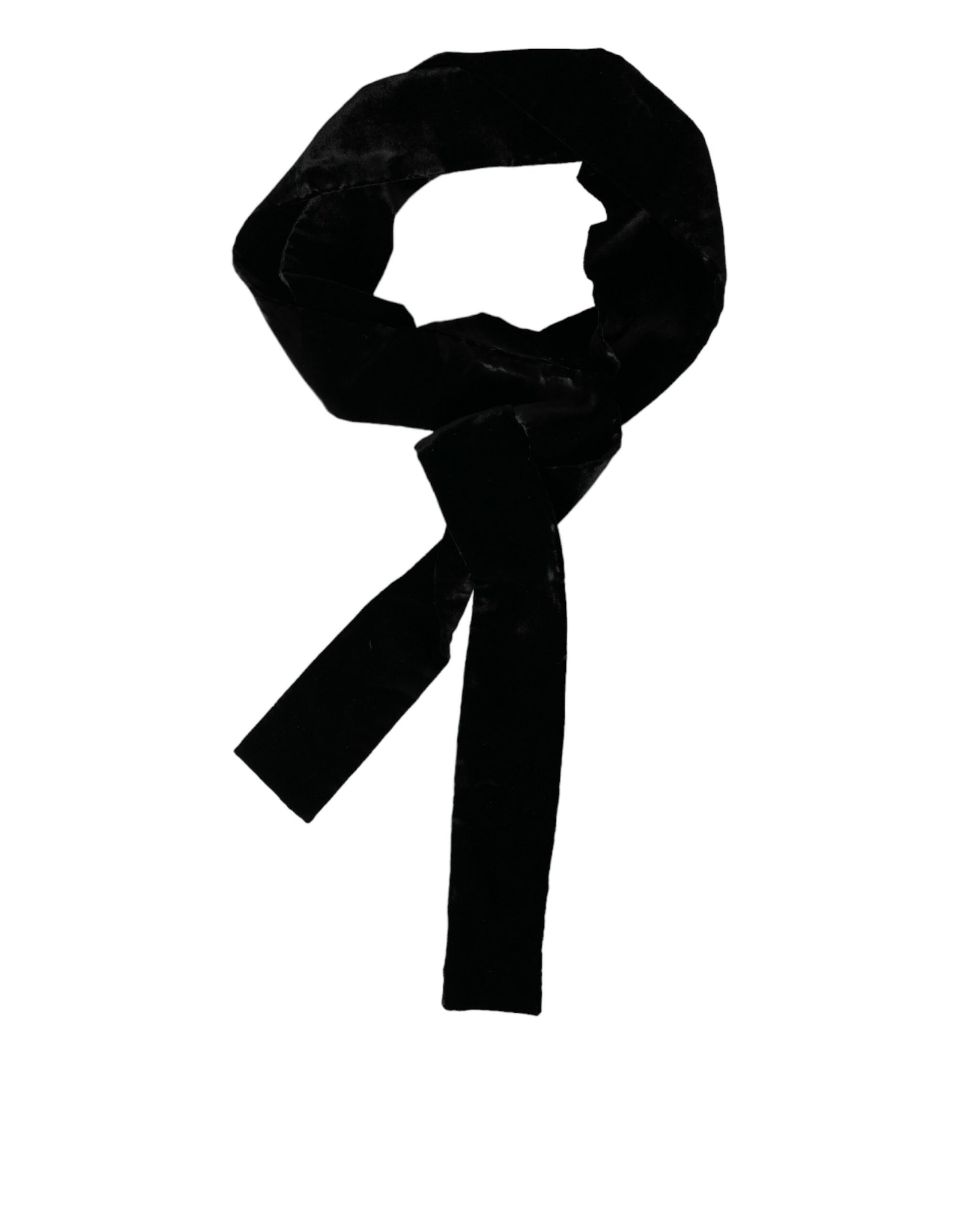 Dolce & Gabbana Black Viscose Wide Waist Women Belt Curated Luxury Accessories by Orvyn