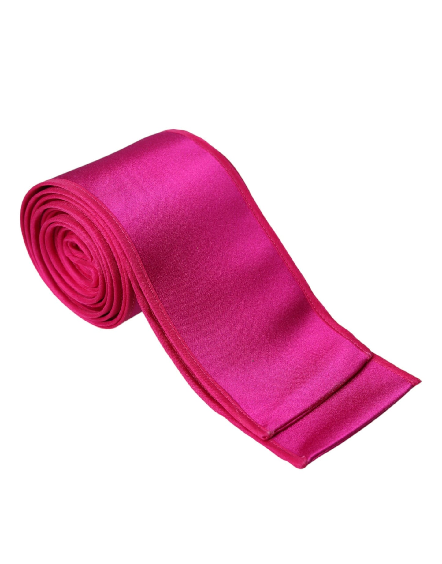Dolce & Gabbana Fuchsia Pink Silk Waist Women Belt Curated Luxury Accessories by Orvyn