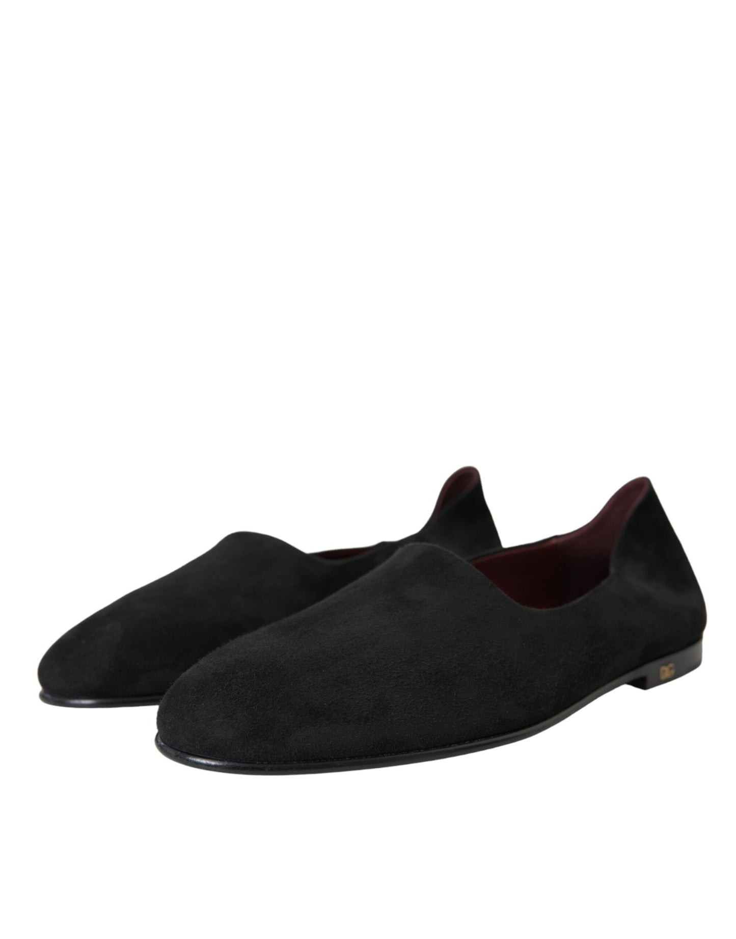 Dolce & Gabbana Black Suede Loafers Formal Dress Slip On Shoes Curated Luxury Accessories by Orvyn