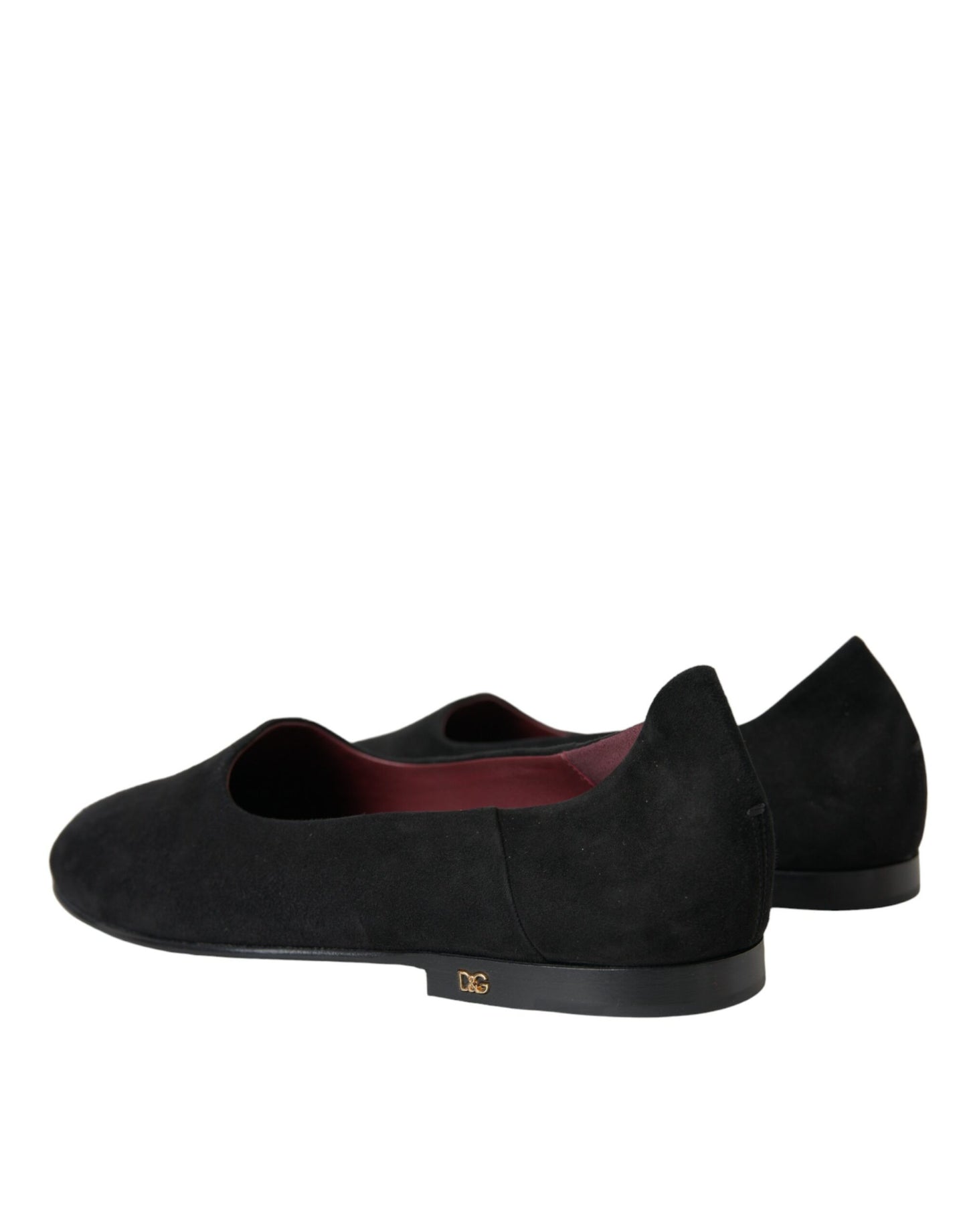 Dolce & Gabbana Black Suede Loafers Formal Dress Slip On Shoes Curated Luxury Accessories by Orvyn