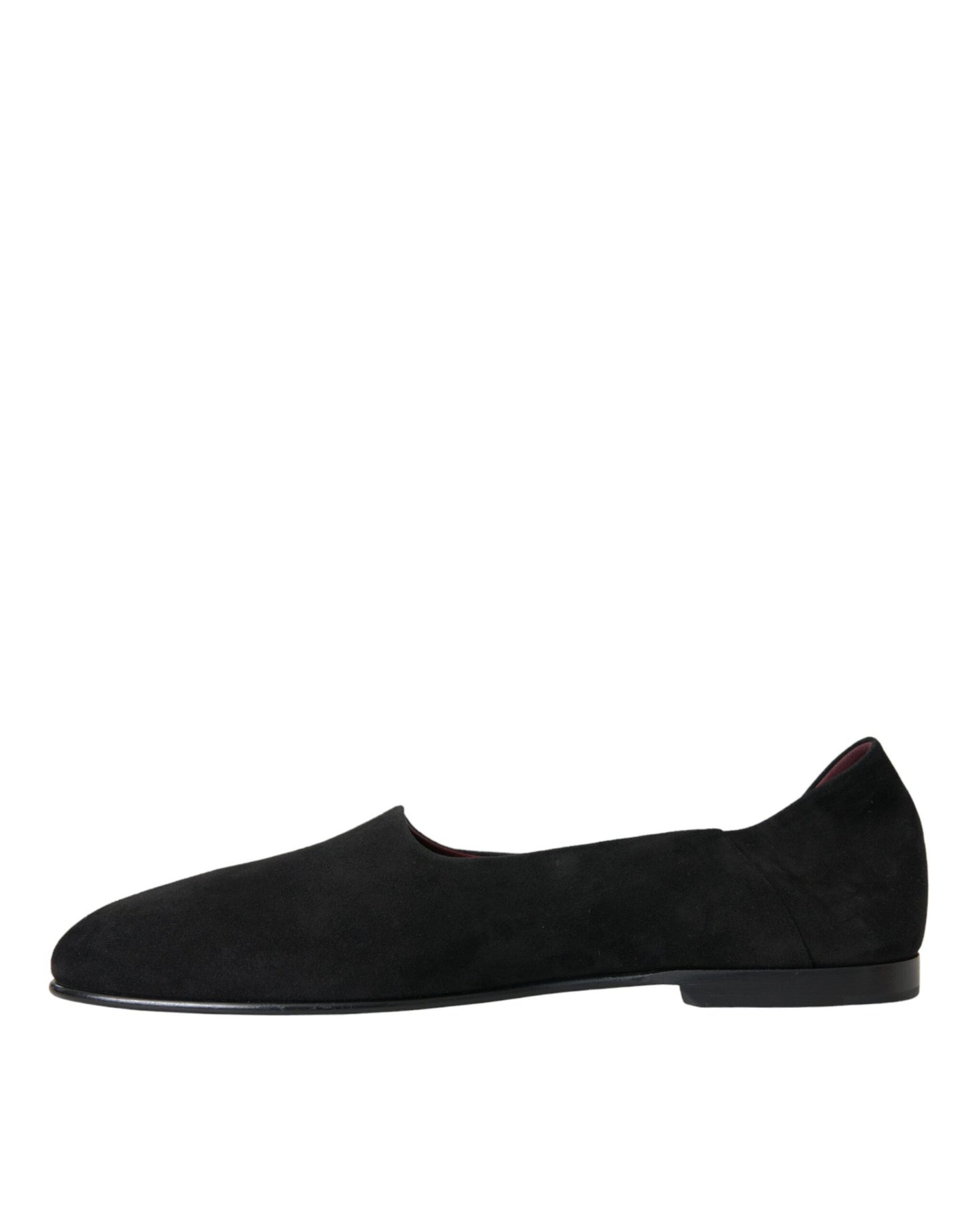 Dolce & Gabbana Black Suede Loafers Formal Dress Slip On Shoes Curated Luxury Accessories by Orvyn