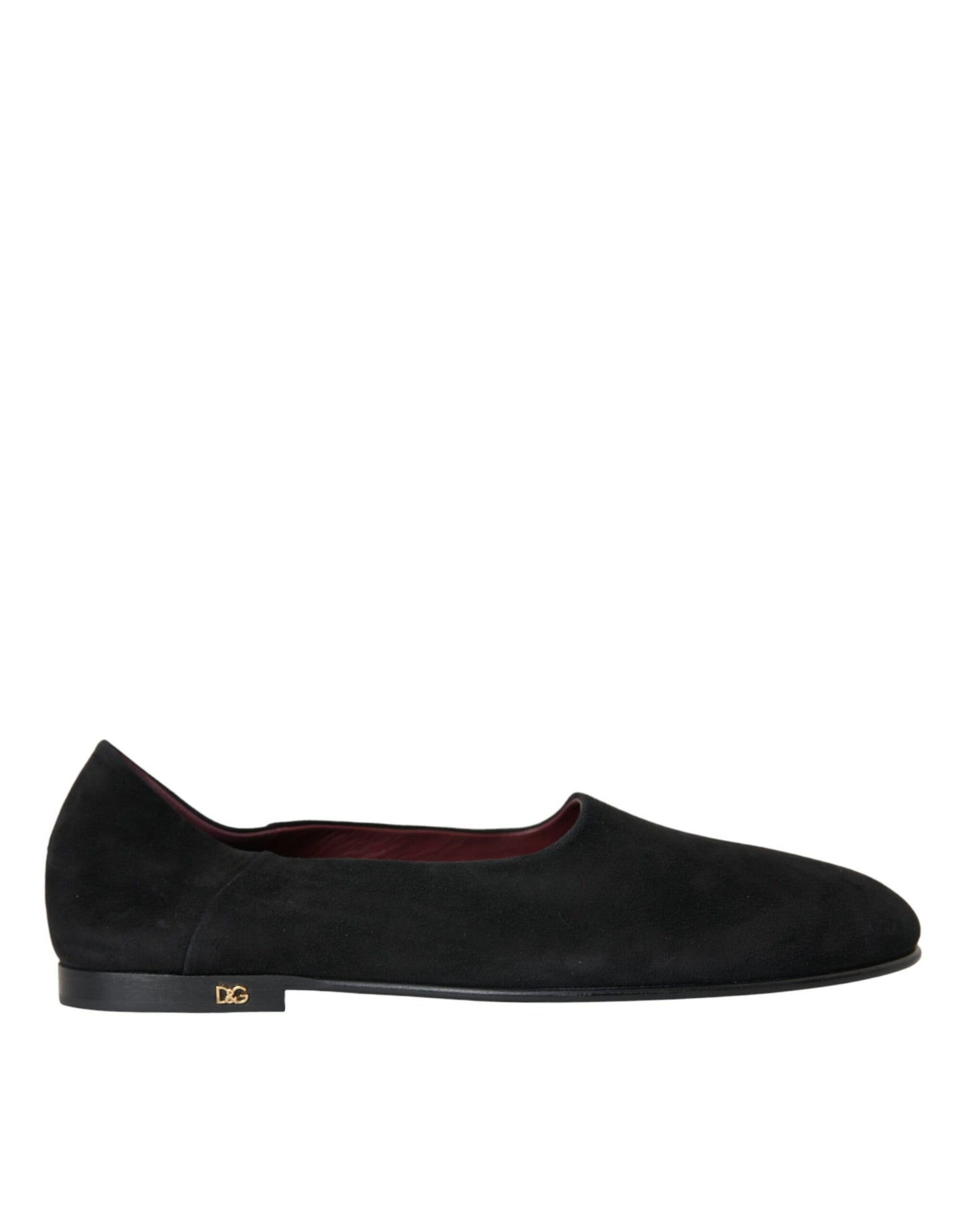 Dolce & Gabbana Black Suede Loafers Formal Dress Slip On Shoes Curated Luxury Accessories by Orvyn