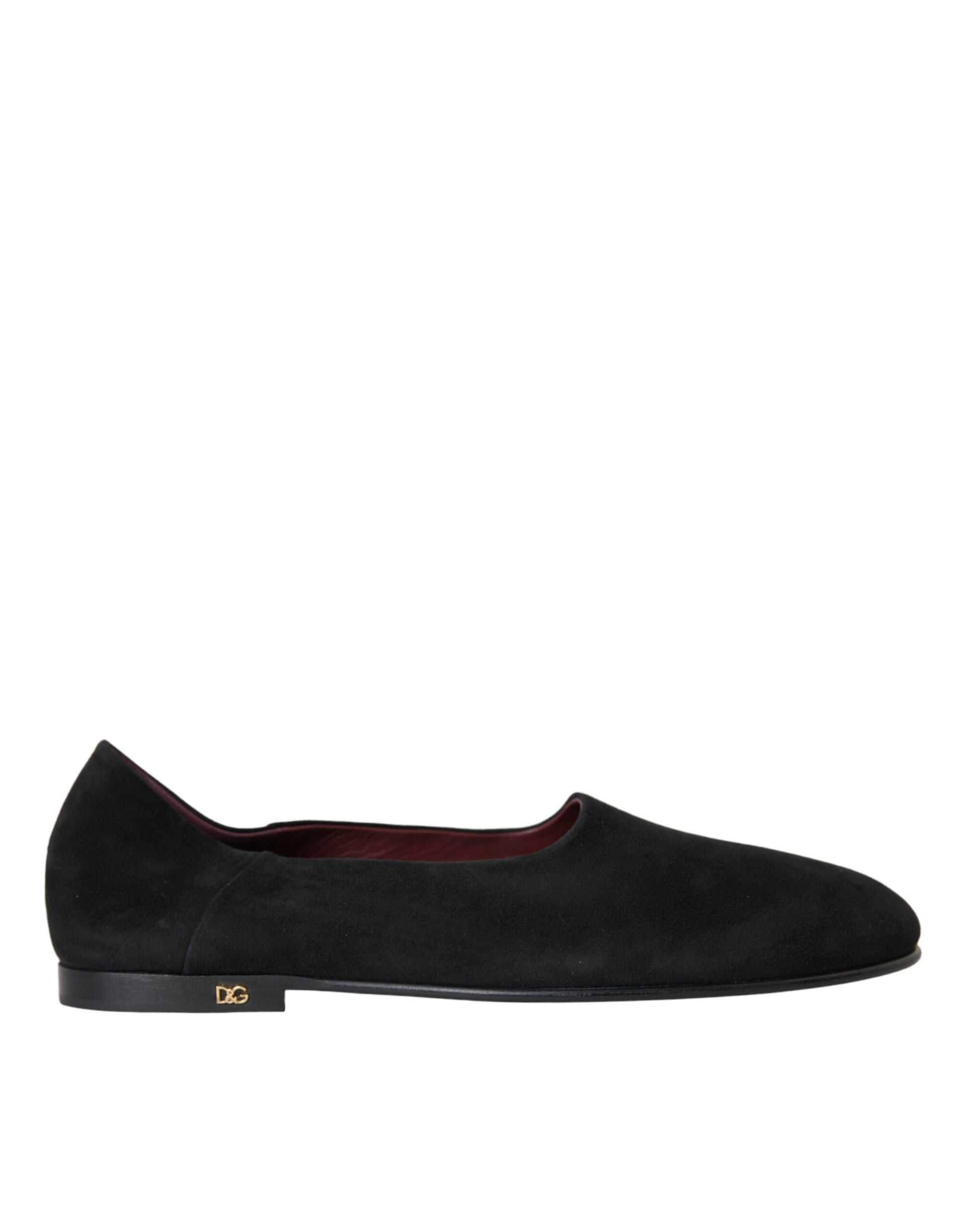 Dolce & Gabbana Black Suede Loafers Formal Dress Slip On Shoes Curated Luxury Accessories by Orvyn