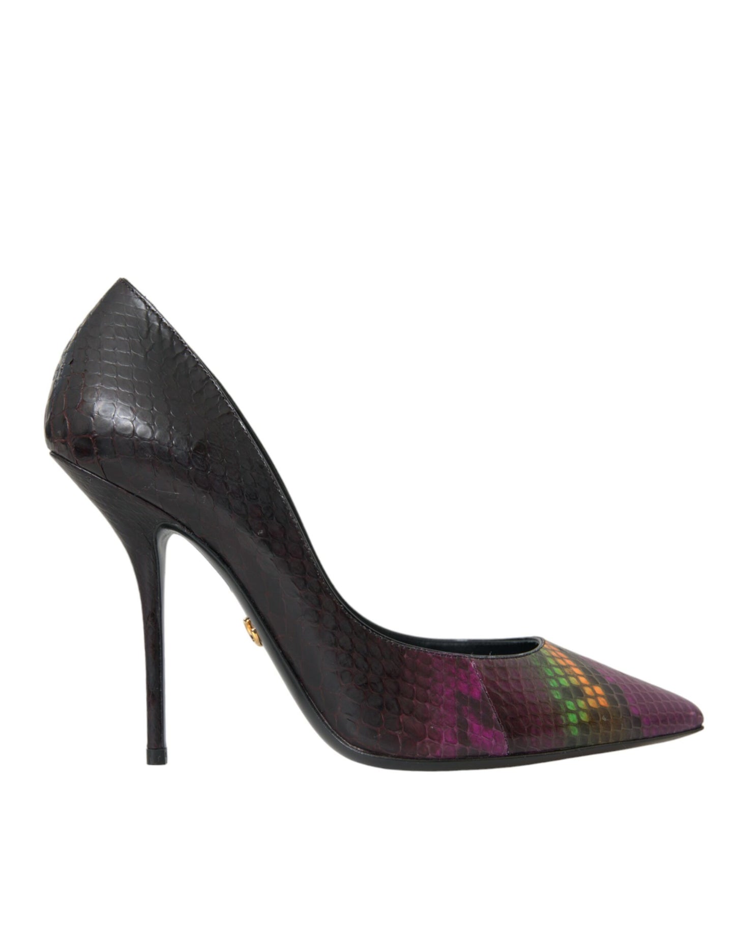 Dolce & Gabbana Multicolor Exotic Leather Heels Pumps Shoes Curated Luxury Accessories by Orvyn