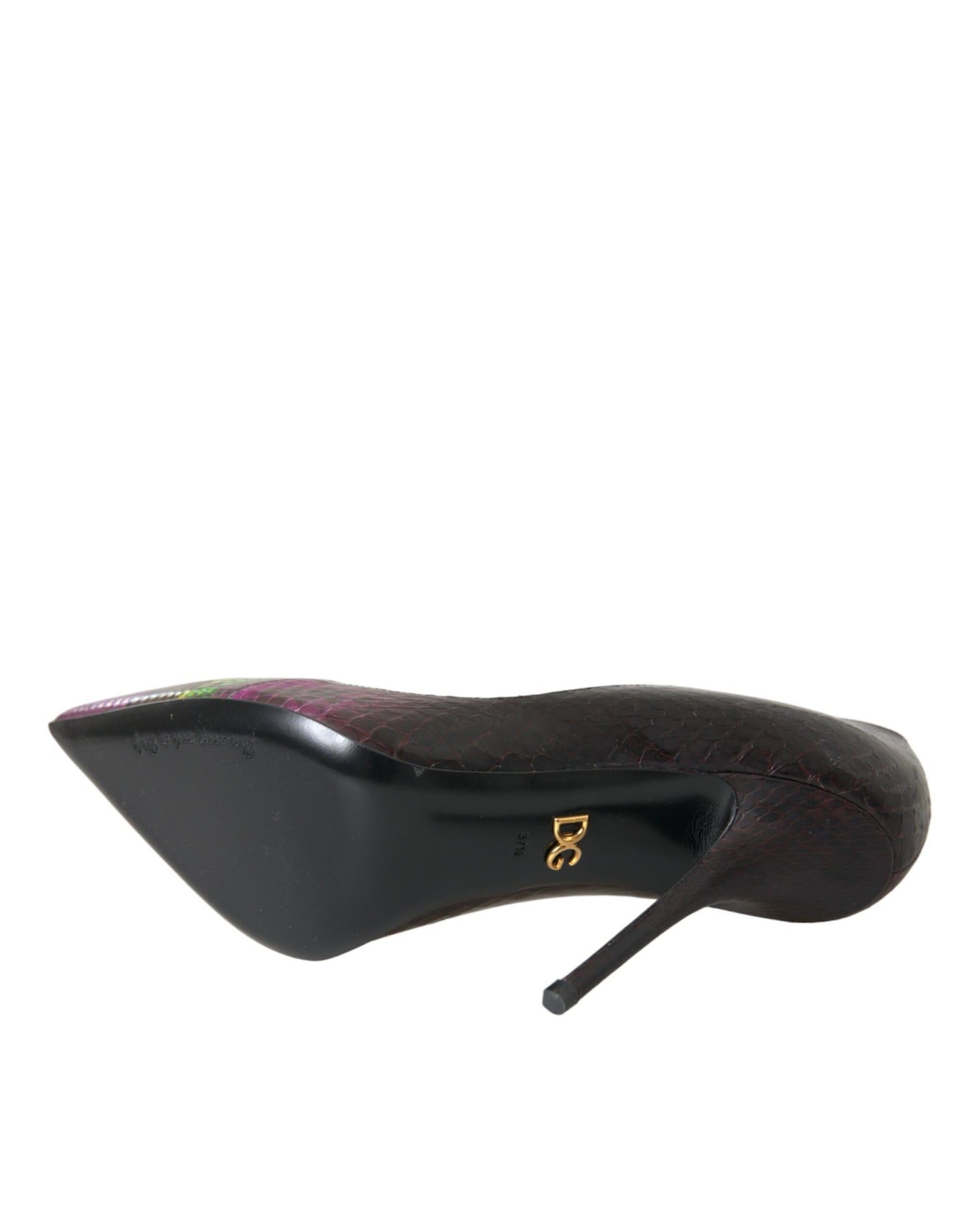 Dolce & Gabbana Multicolor Exotic Leather Heels Pumps Shoes Curated Luxury Accessories by Orvyn