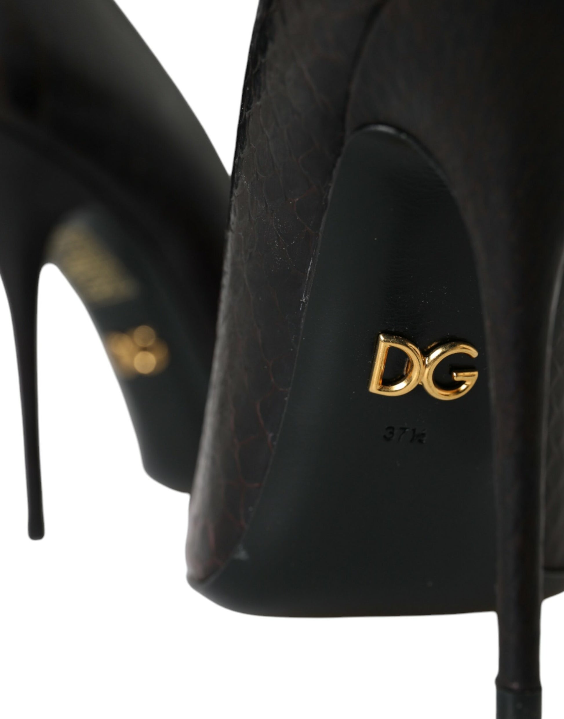Dolce & Gabbana Multicolor Exotic Leather Heels Pumps Shoes Curated Luxury Accessories by Orvyn