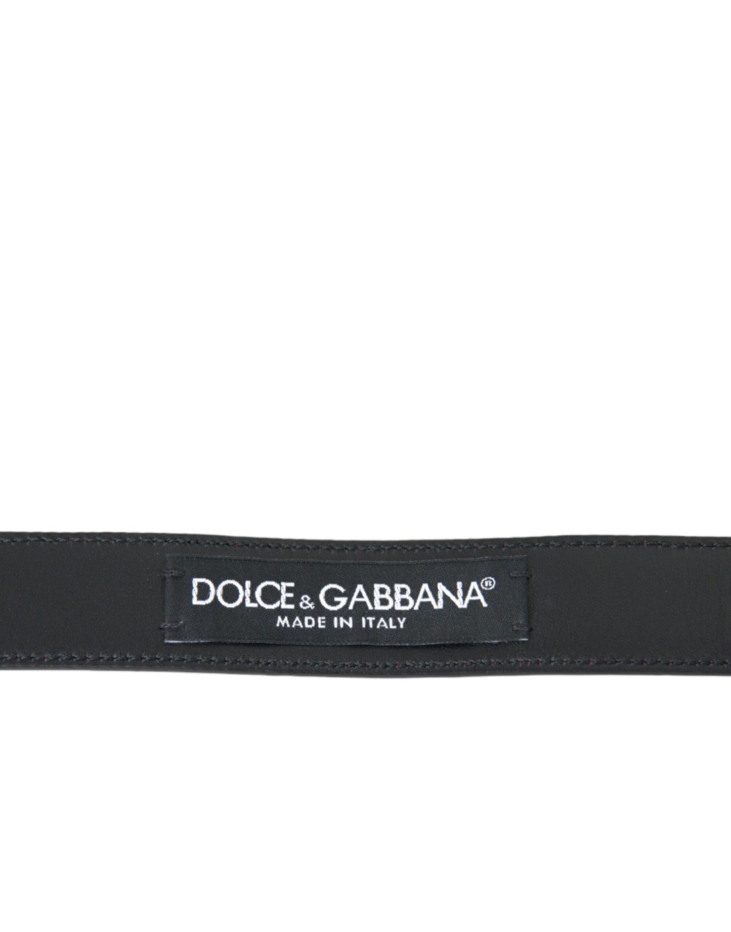 Dolce & Gabbana Red Leather Silver Metal Buckle Belt Men Curated Luxury Accessories by Orvyn