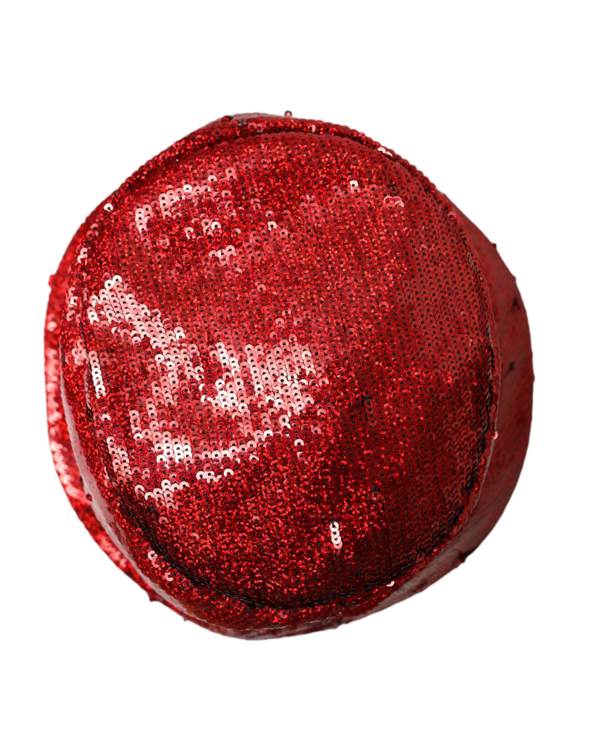 Dolce & Gabbana Red Sequined Nylon Bucket Hat Men Curated Luxury Accessories by Orvyn
