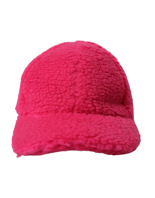 Dolce & Gabbana Pink Fleece Plush Baseball Hat Men Curated Luxury Accessories by Orvyn