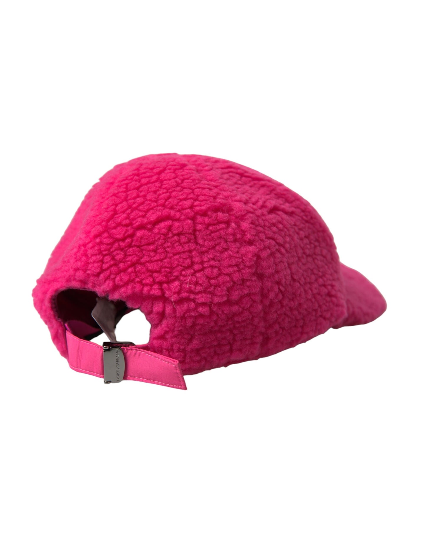 Dolce & Gabbana Pink Fleece Plush Baseball Hat Men Curated Luxury Accessories by Orvyn