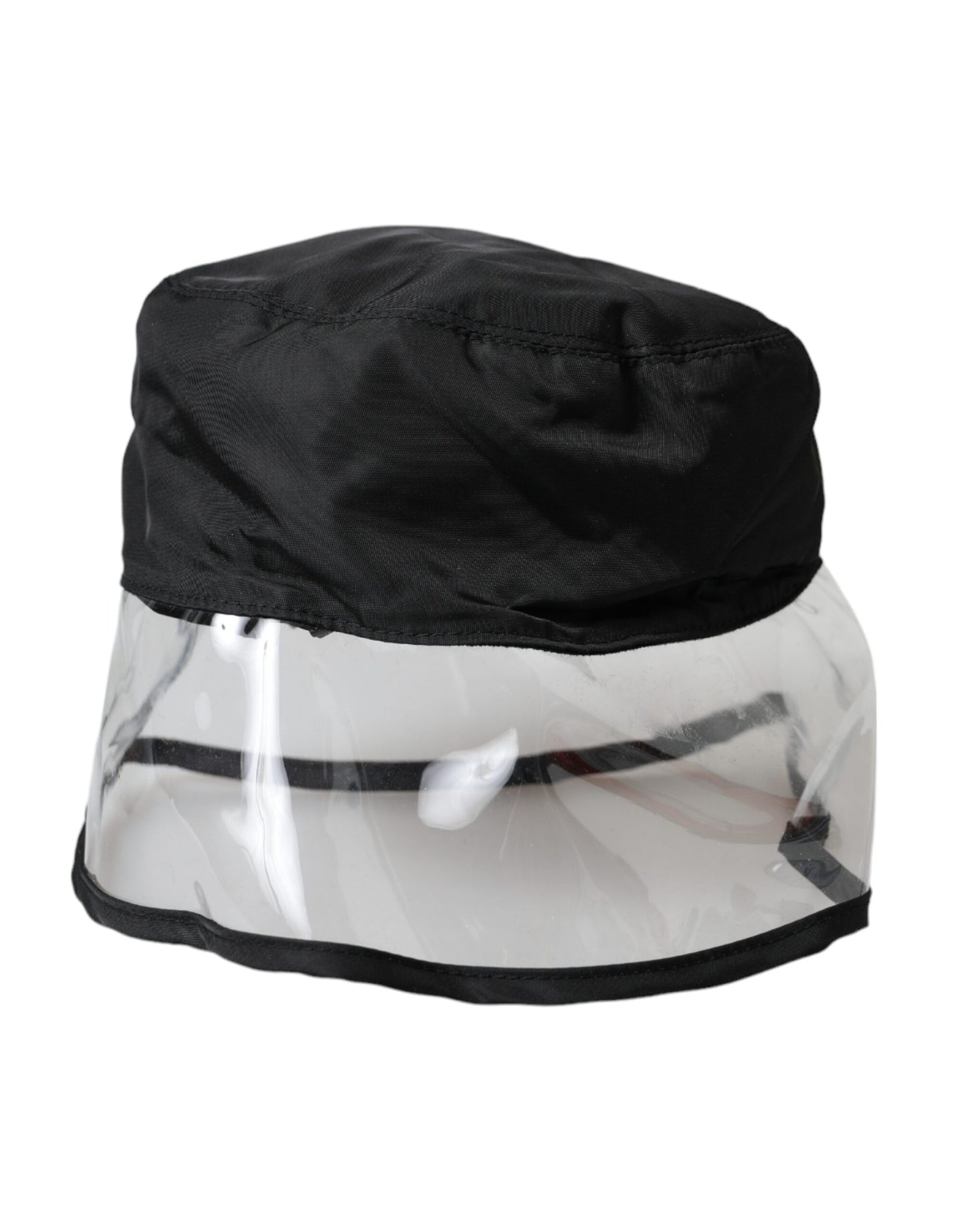 Dolce & Gabbana Black Polyester Plastic Bucket Hat Men Curated Luxury Accessories by Orvyn