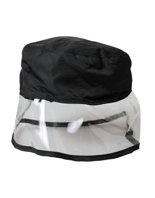 Dolce & Gabbana Black Polyester Plastic Bucket Hat Men Curated Luxury Accessories by Orvyn
