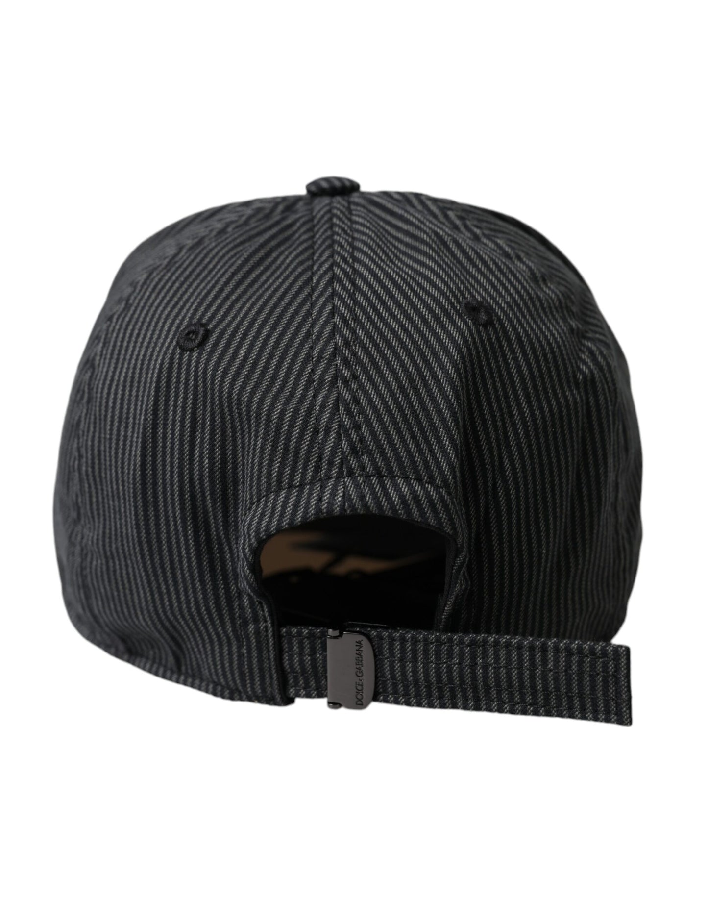 Dolce & Gabbana Black Cotton Embellished Baseball Hat Men Curated Luxury Accessories by Orvyn