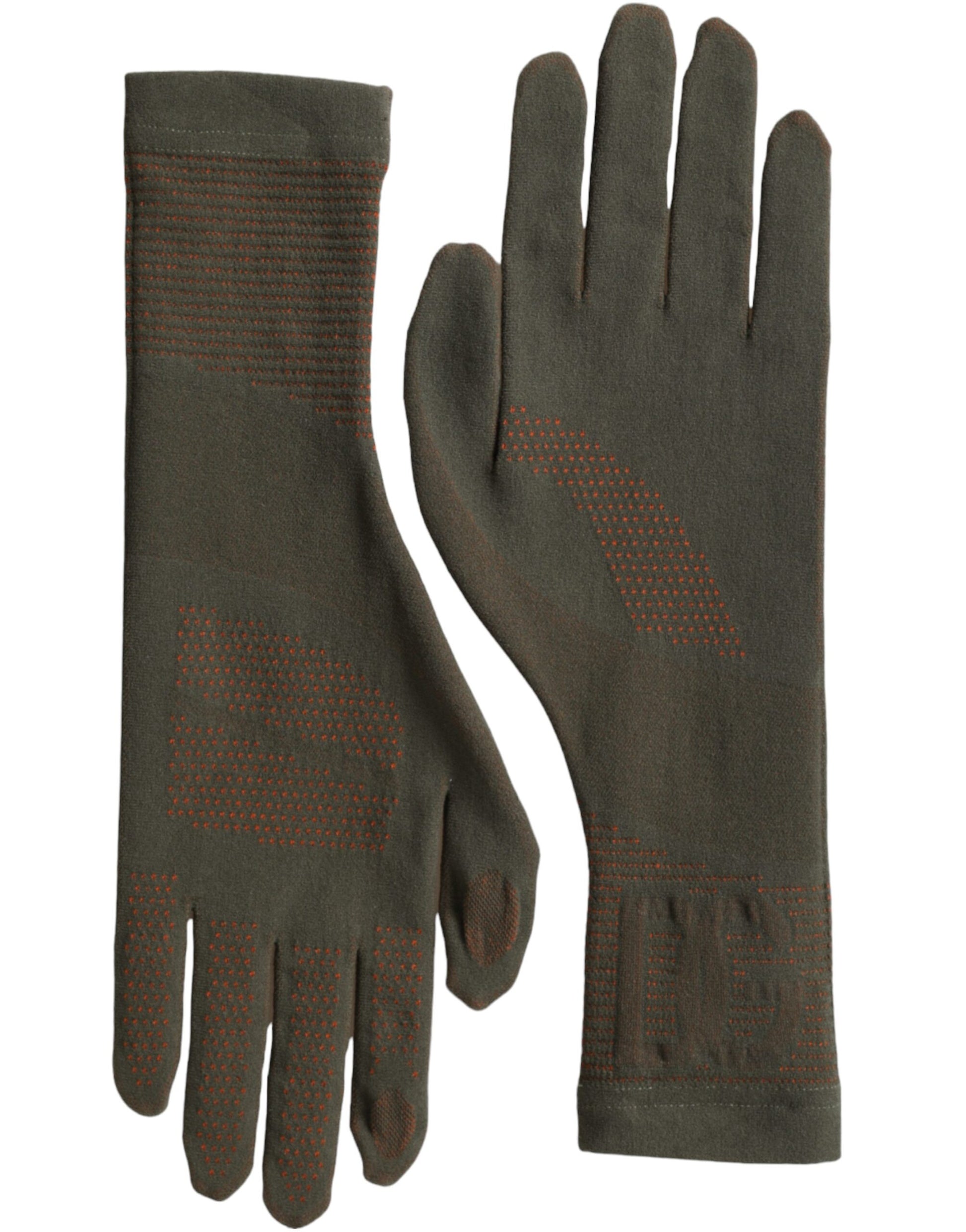 Dolce & Gabbana Brown Cotton Stretch Wrist Length Gloves Curated Luxury Accessories by Orvyn