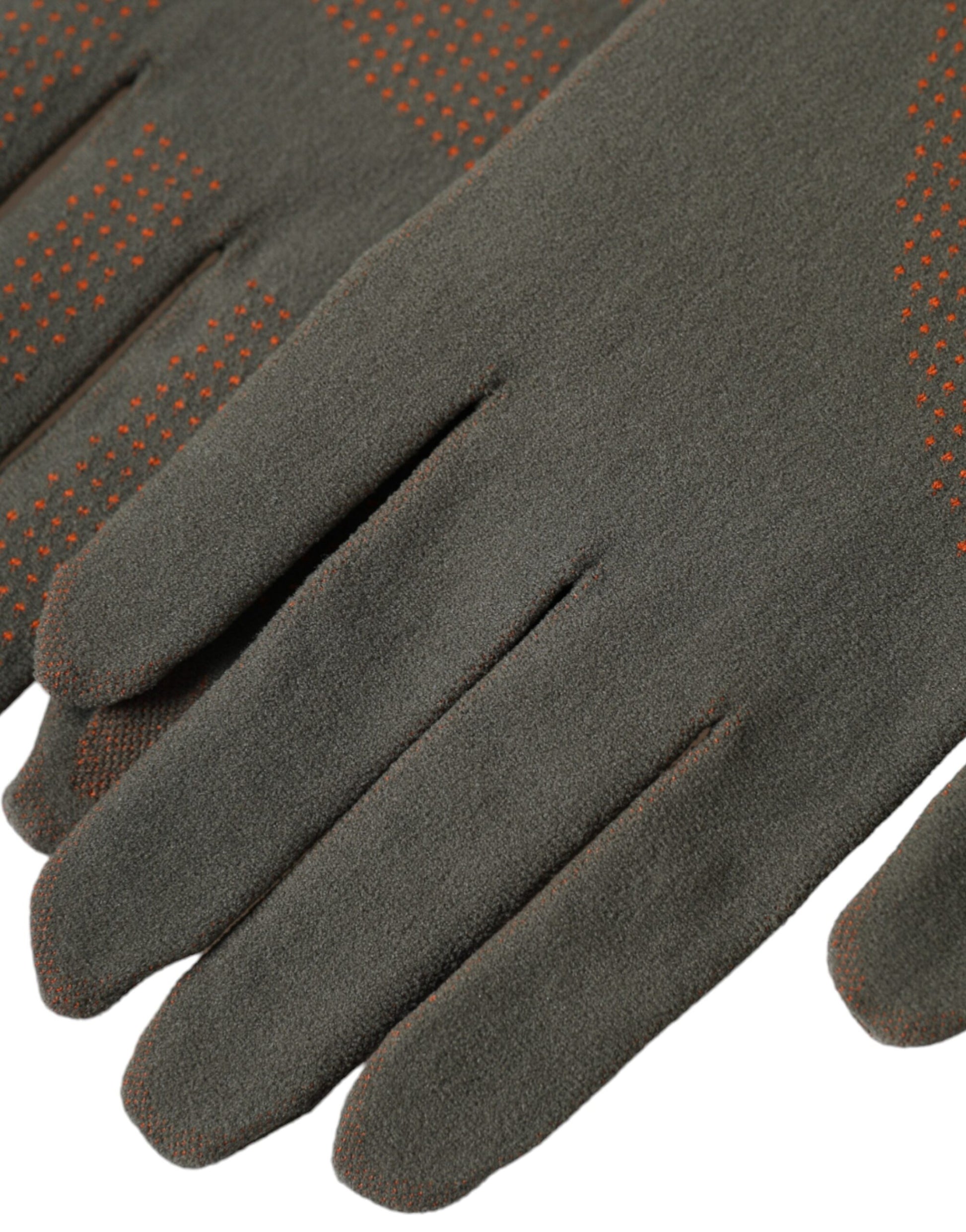 Dolce & Gabbana Brown Cotton Stretch Wrist Length Gloves Curated Luxury Accessories by Orvyn