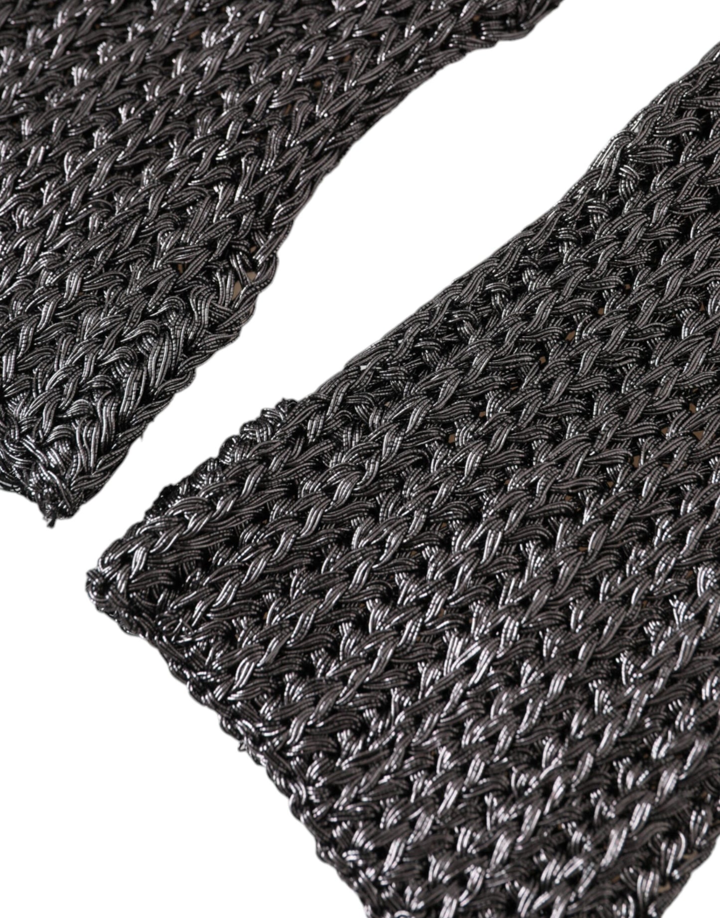 Dolce & Gabbana Gray Viscose Knitted Finger Less Gloves Curated Luxury Accessories by Orvyn