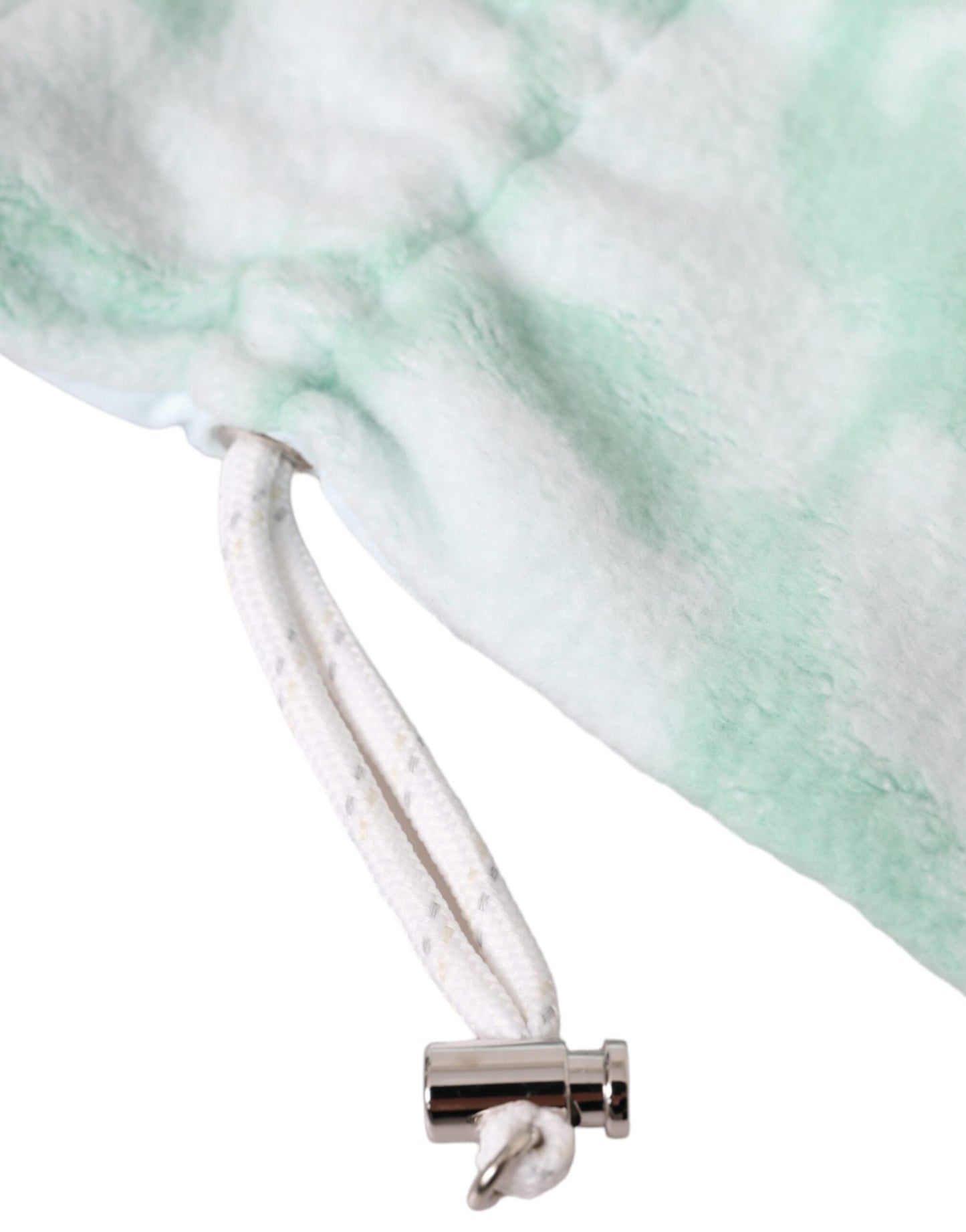 Dolce & Gabbana White Nylon Fleece Wrist Length Mitten Gloves Curated Luxury Accessories by Orvyn