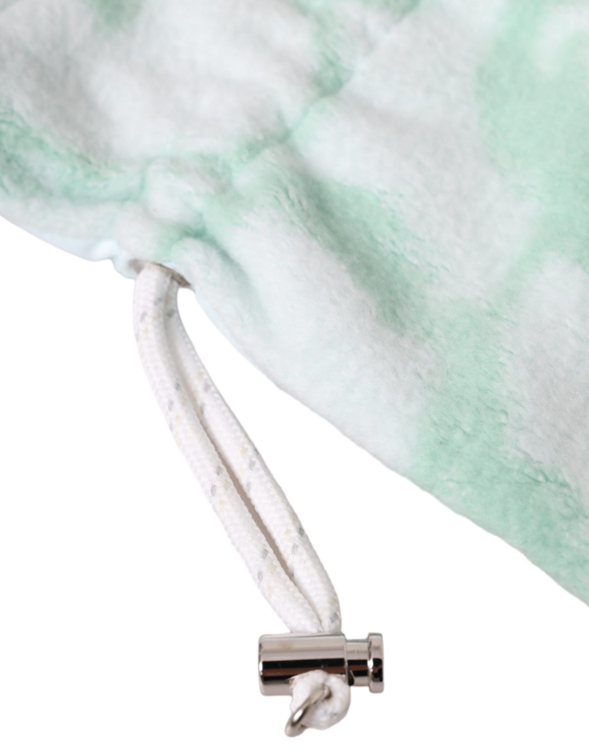 Dolce & Gabbana White Nylon Fleece Wrist Length Mitten Gloves Curated Luxury Accessories by Orvyn