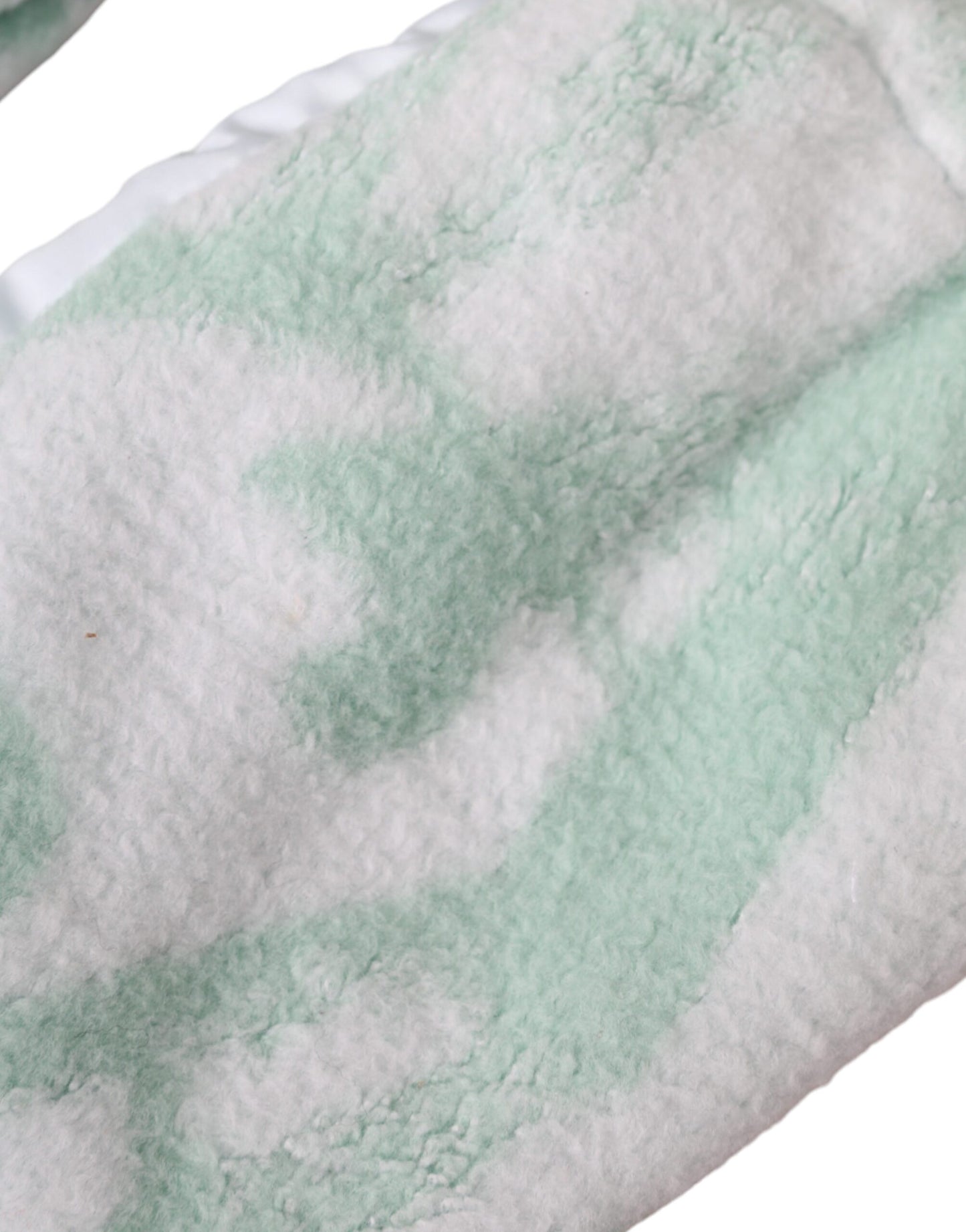Dolce & Gabbana White Nylon Fleece Wrist Length Mitten Gloves Curated Luxury Accessories by Orvyn