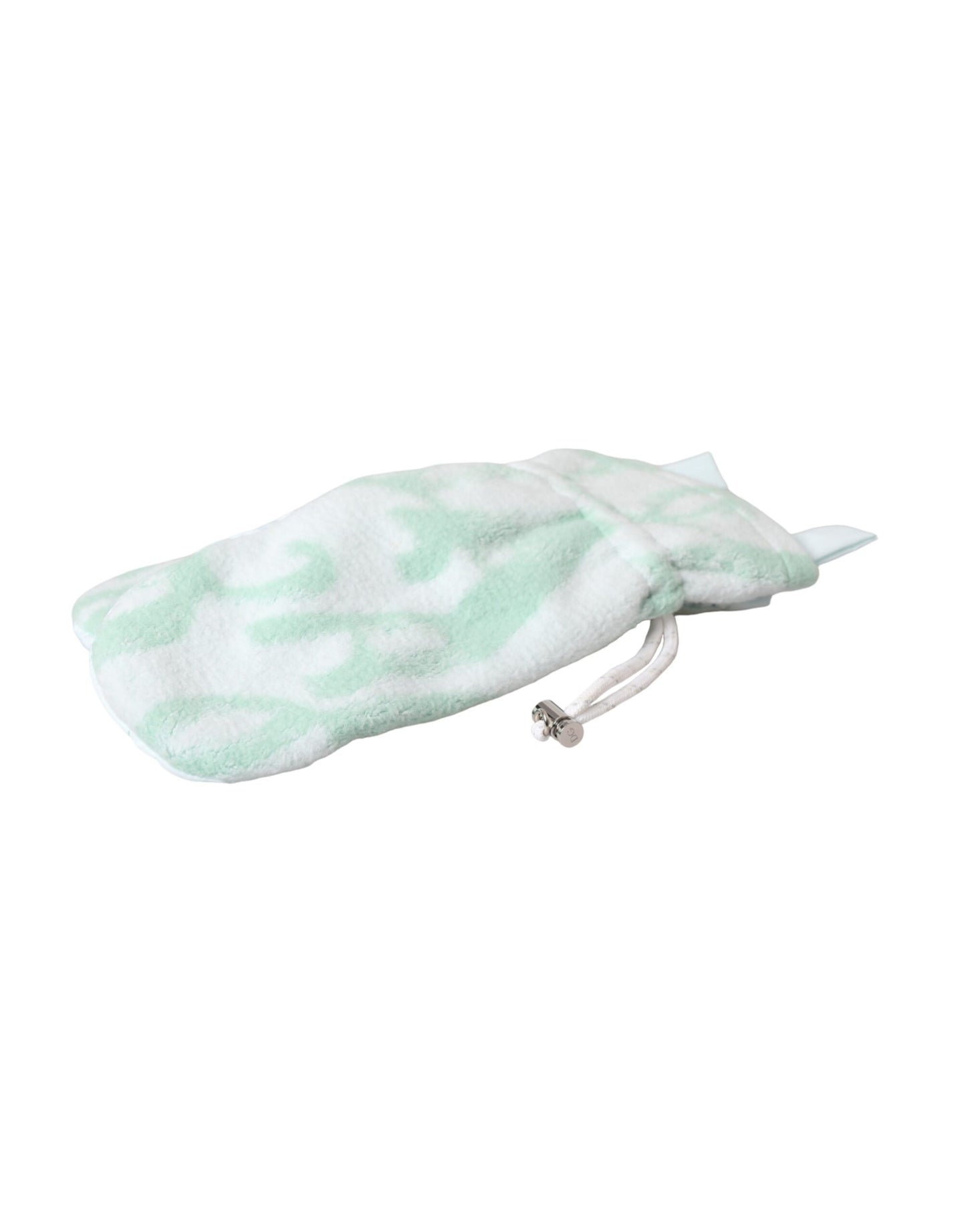 Dolce & Gabbana White Nylon Fleece Wrist Length Mitten Gloves Curated Luxury Accessories by Orvyn