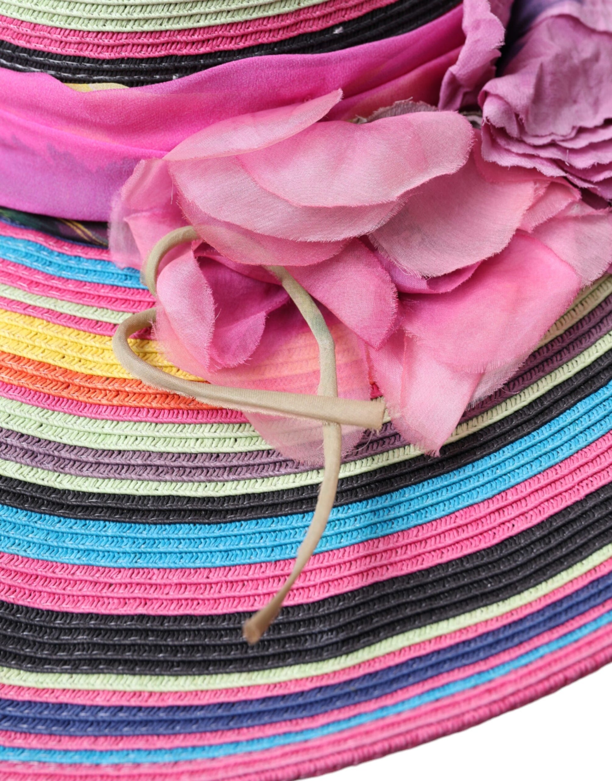 Dolce & Gabbana Multicolor Fantasy Wide Brim Floppy Hat Curated Luxury Accessories by Orvyn
