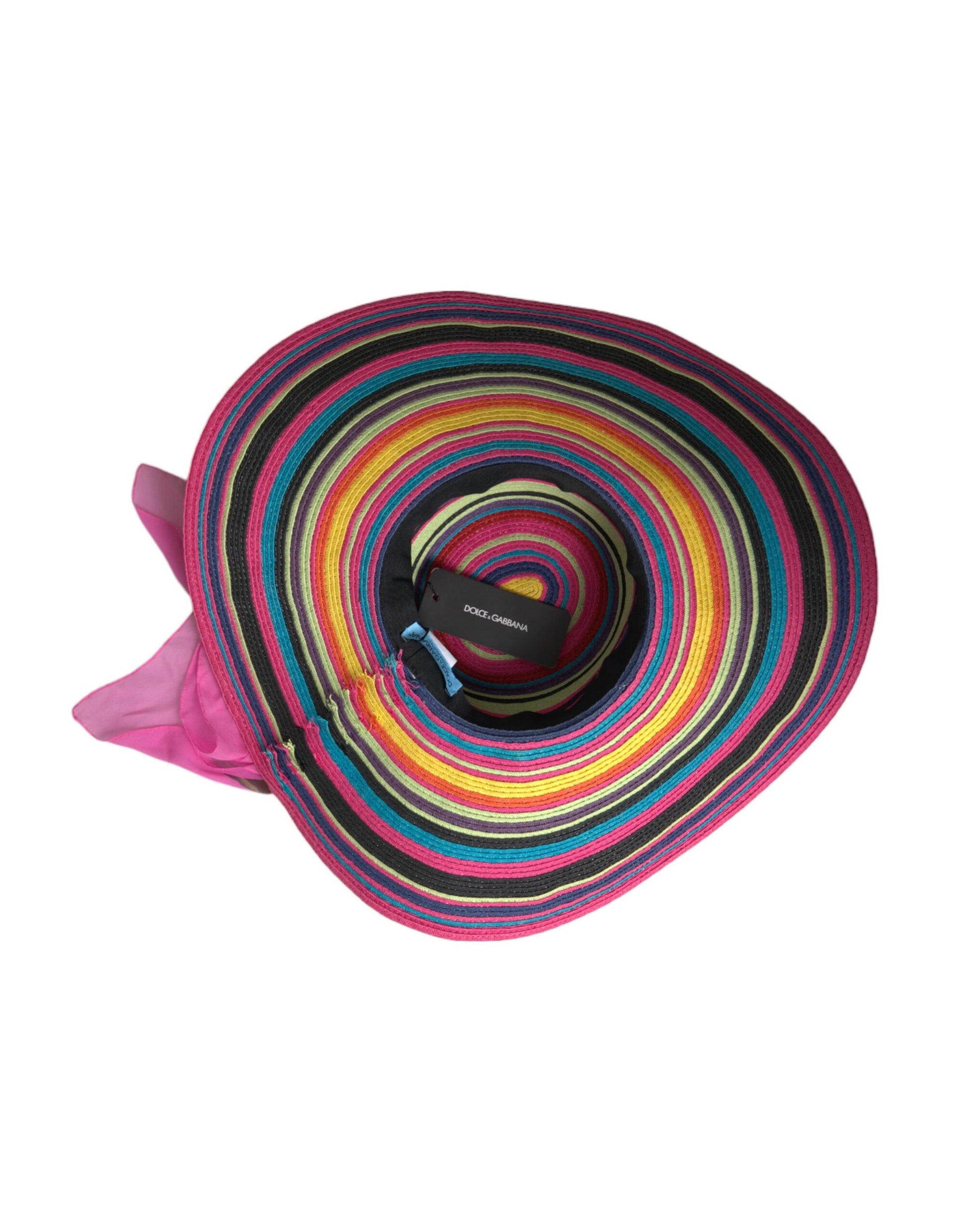 Dolce & Gabbana Multicolor Fantasy Wide Brim Floppy Hat Curated Luxury Accessories by Orvyn
