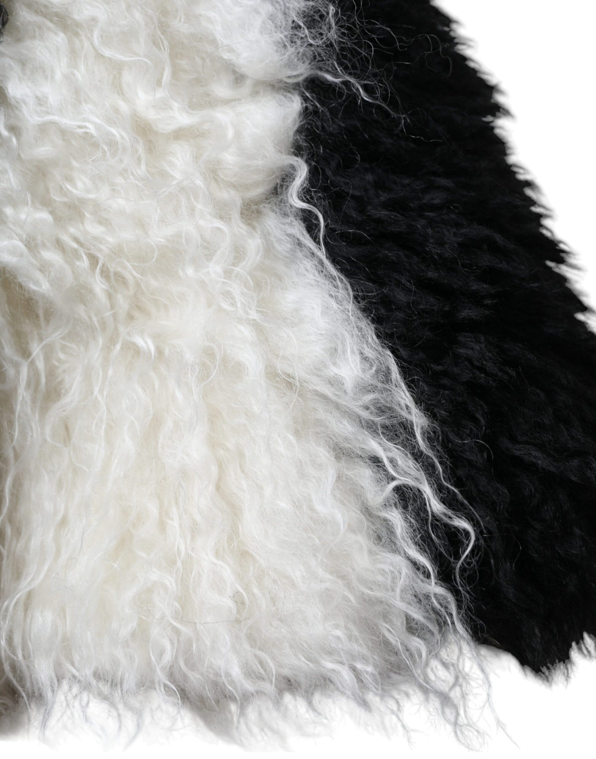 Dolce & Gabbana Black White Stripes Mohair Fur Bucket Hat Curated Luxury Accessories by Orvyn